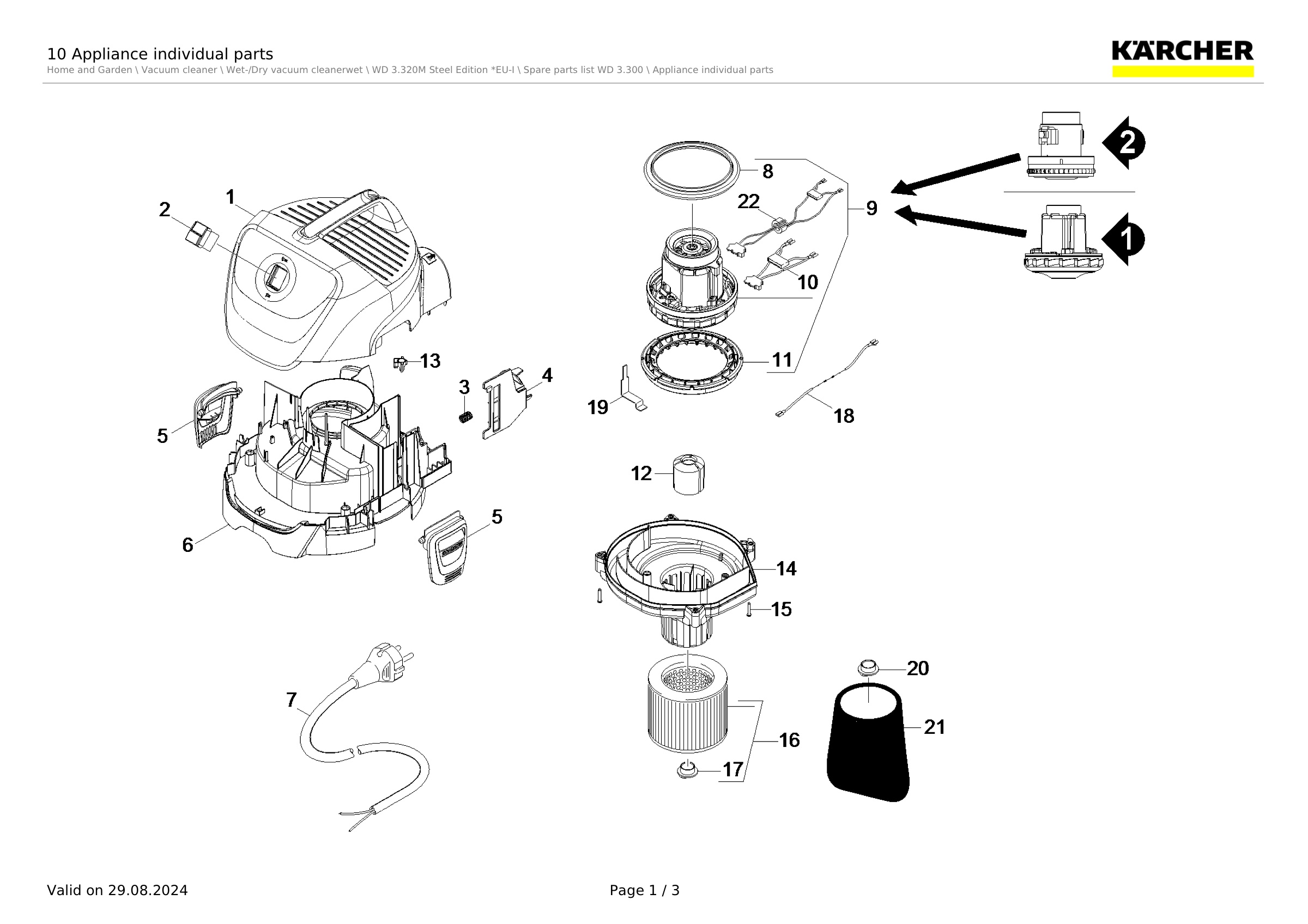 10 Appliance individual parts
