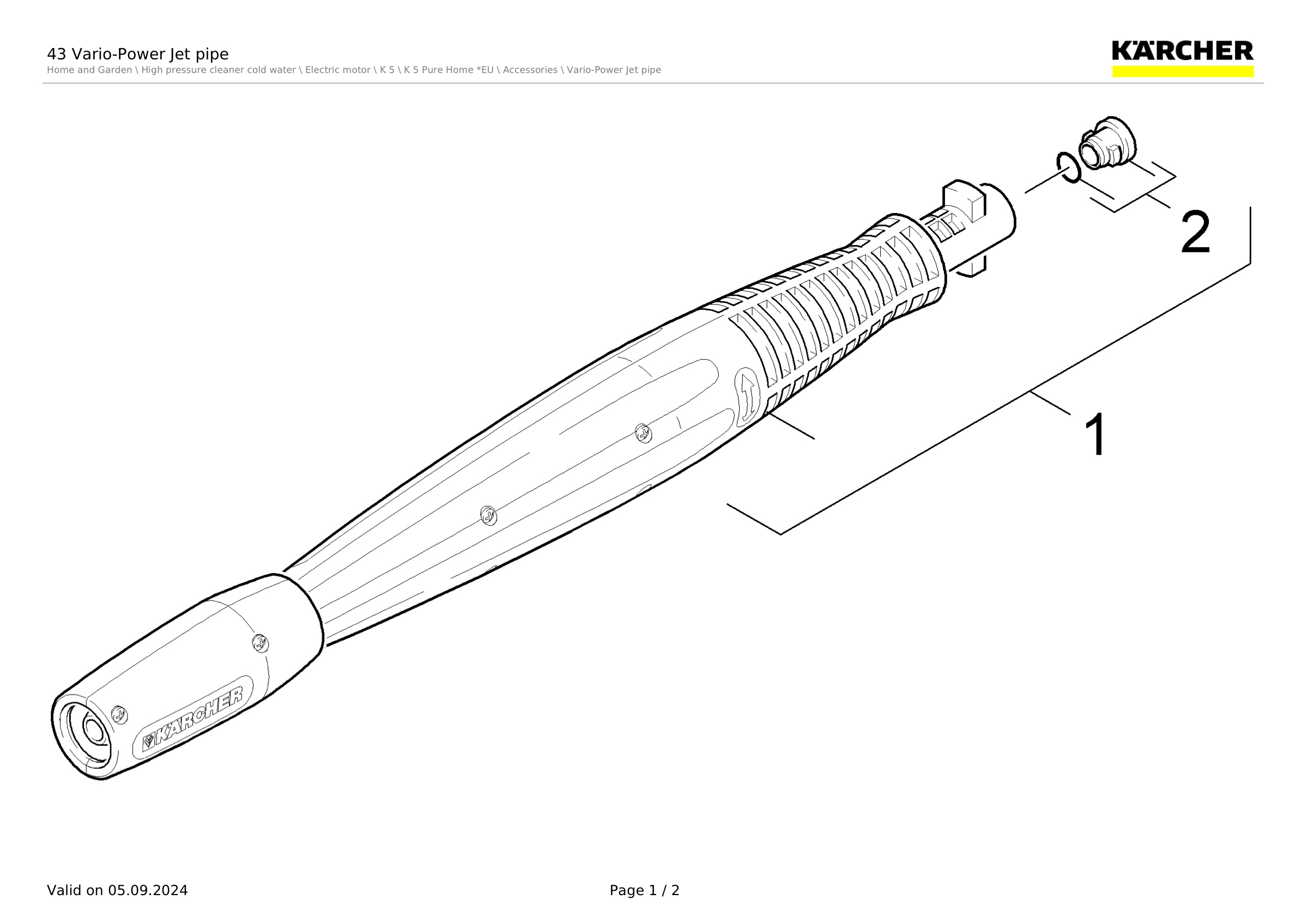 43 Vario-Power Jet pipe