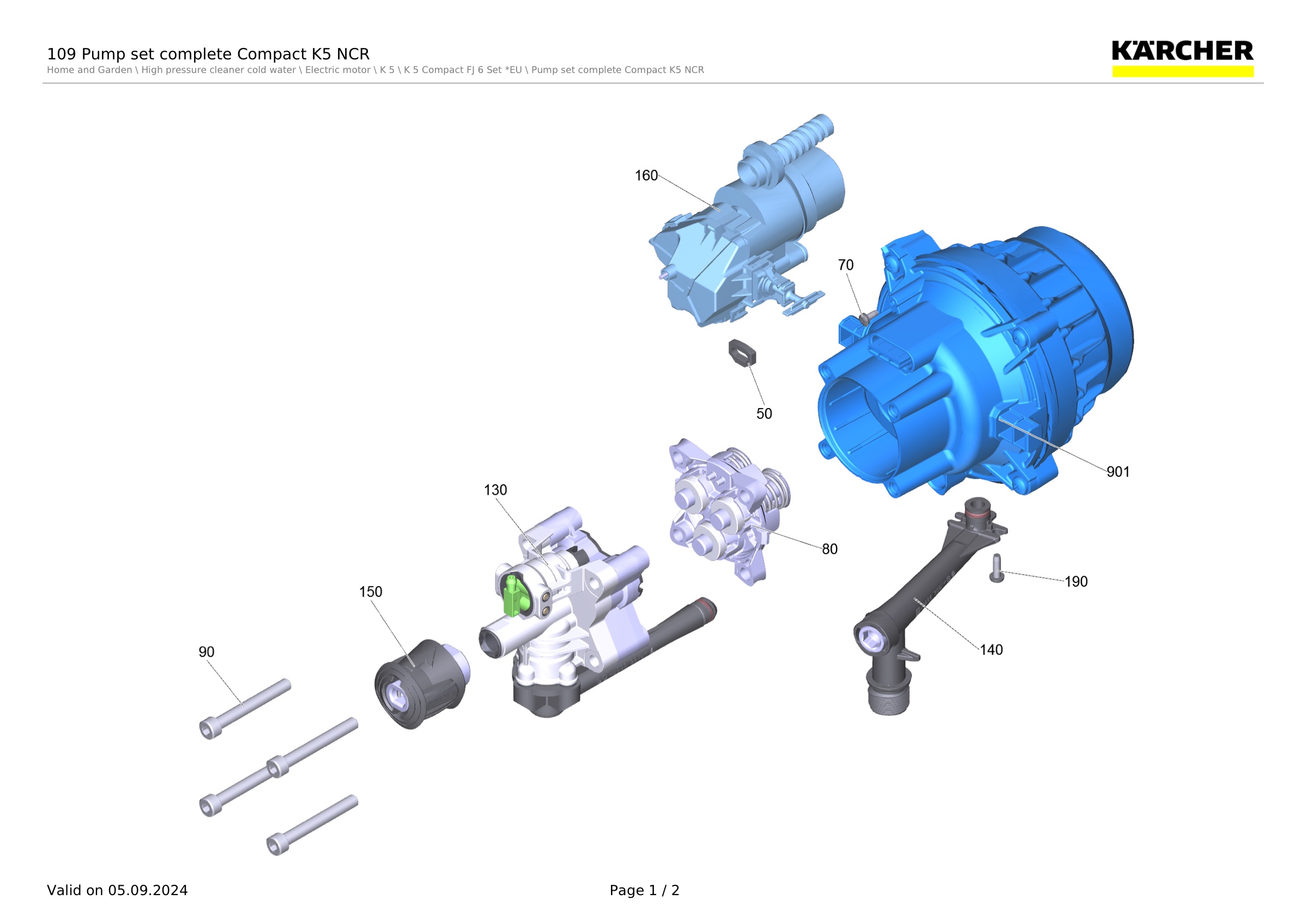 109 Pump set complete Compact K5 NCR