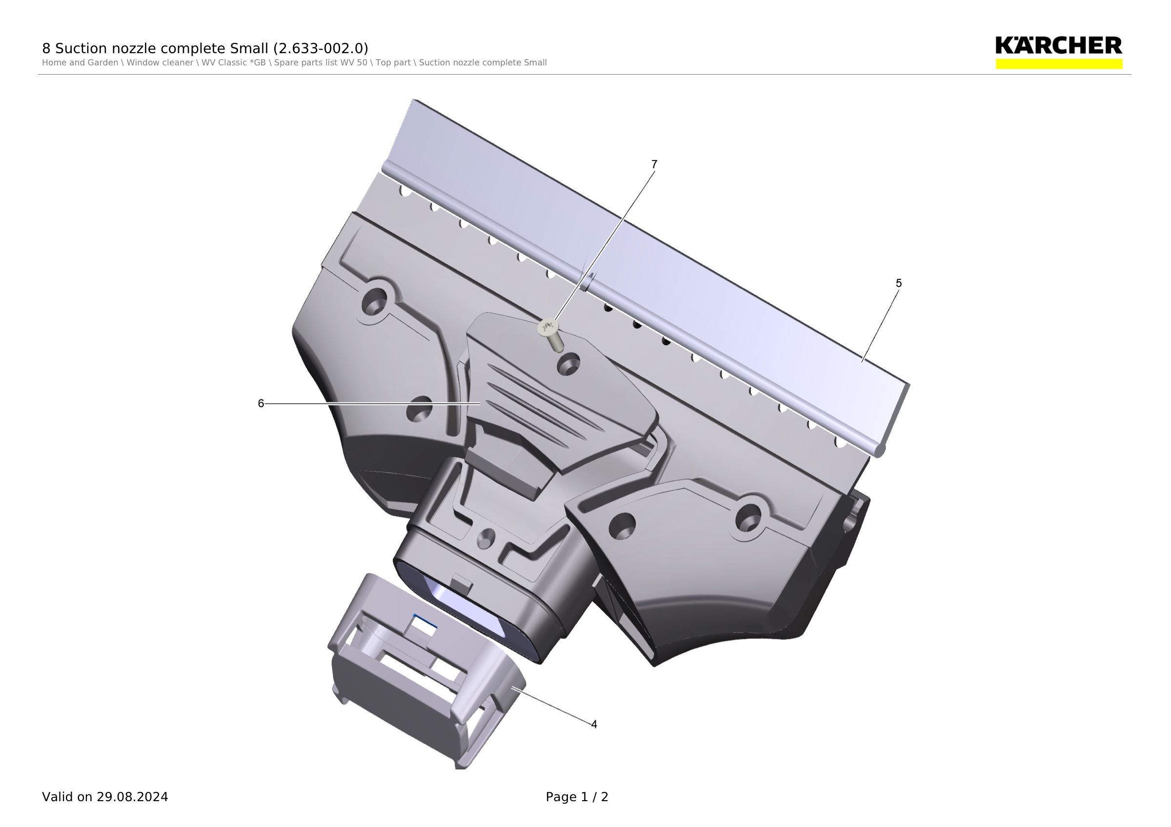 8 Suction nozzle complete Small (2.633-002.0)
