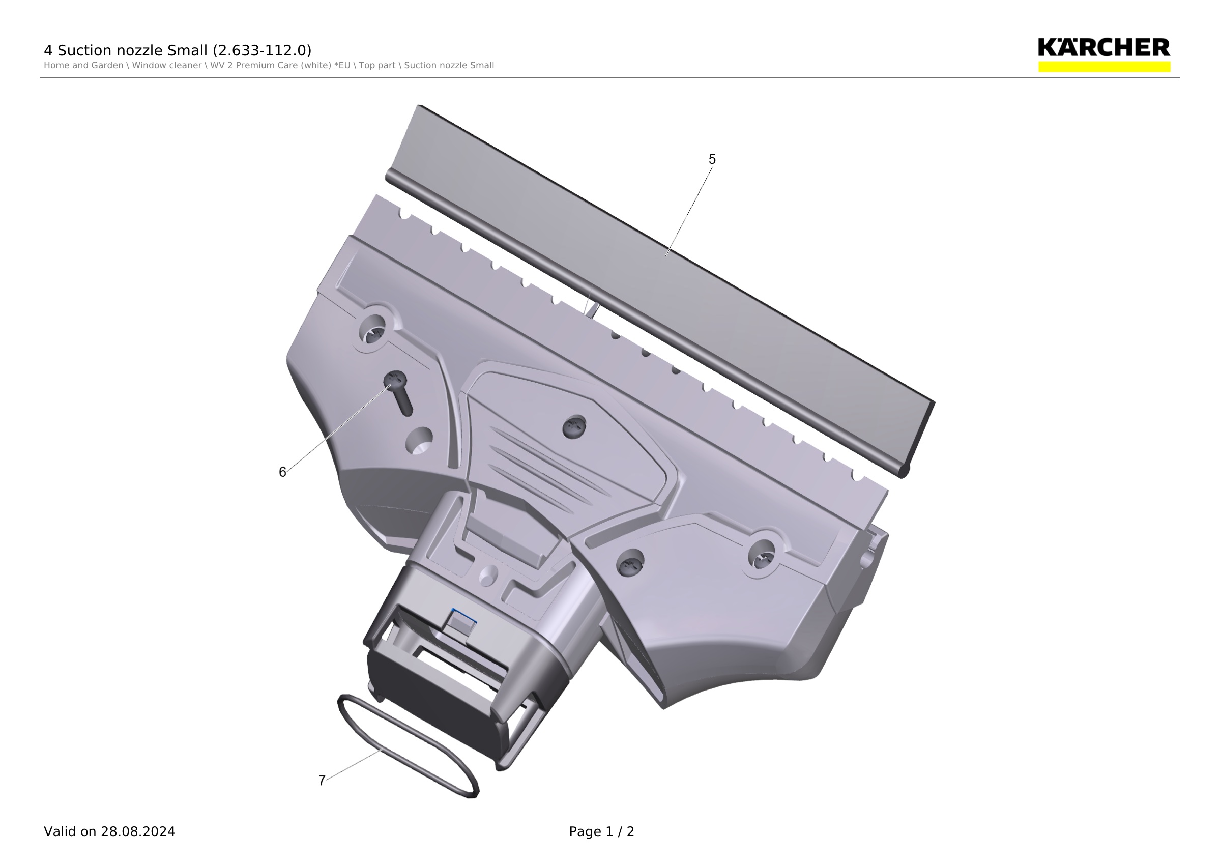 4 Suction nozzle Small (2.633-112.0)