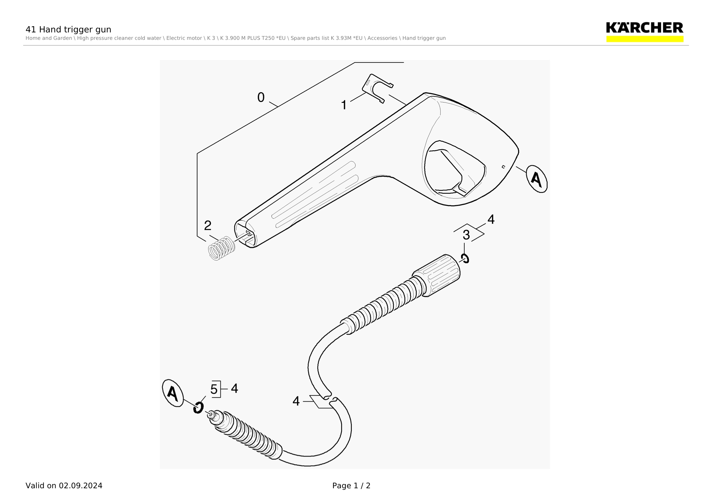 41 Hand trigger gun