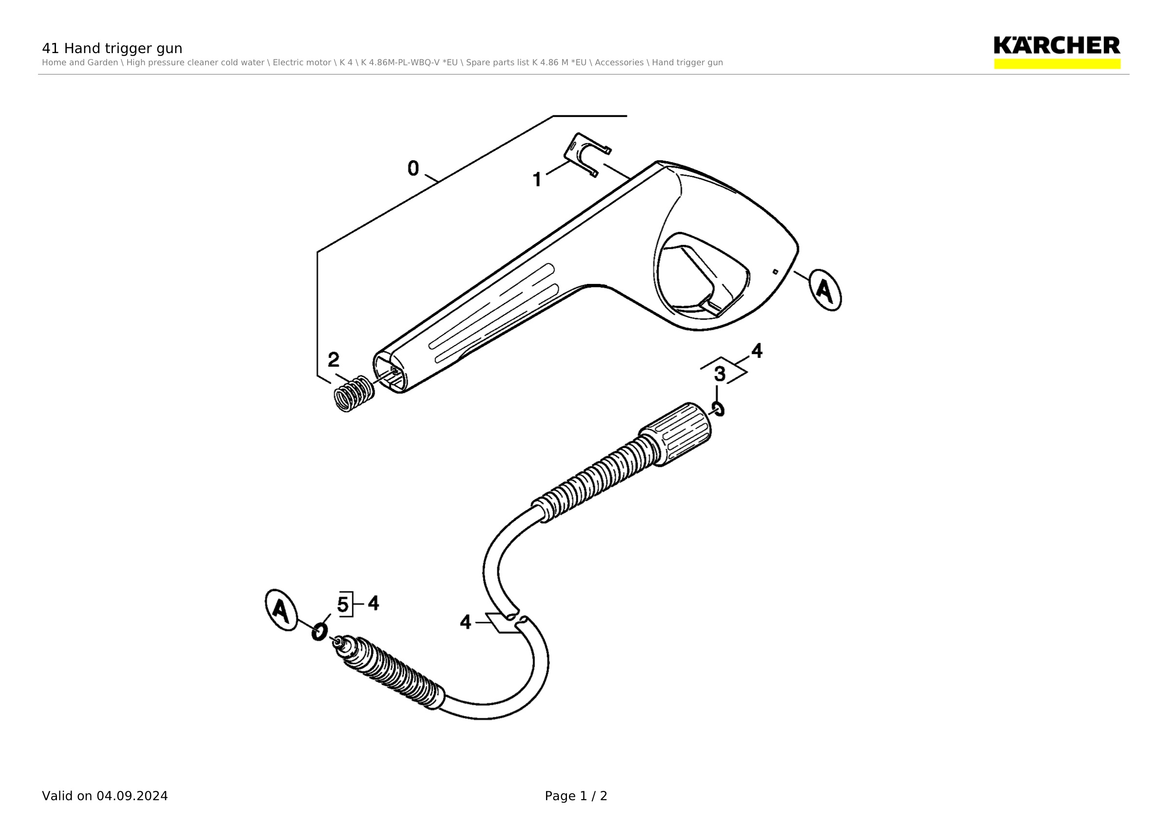41 Hand trigger gun