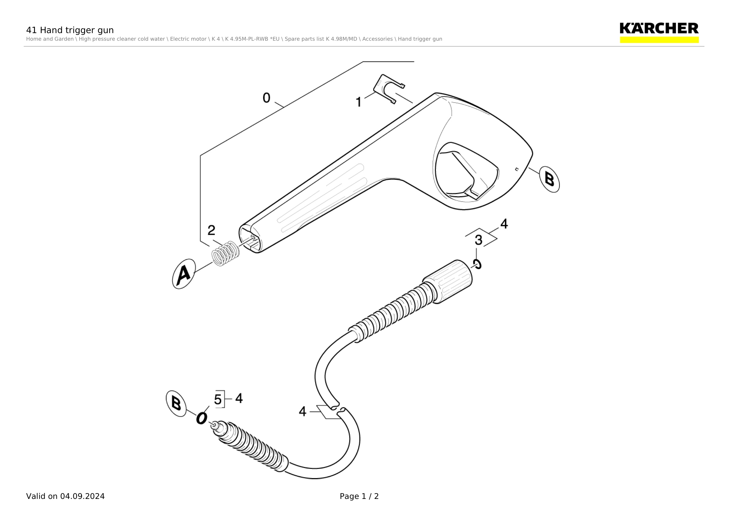 41 Hand trigger gun