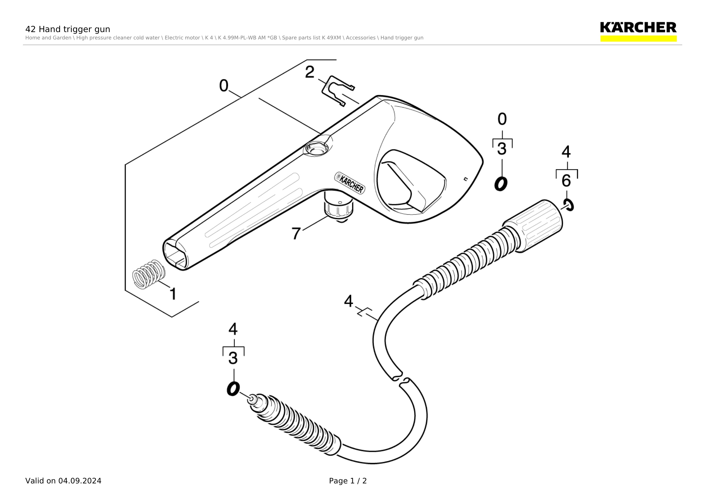 42 Hand trigger gun