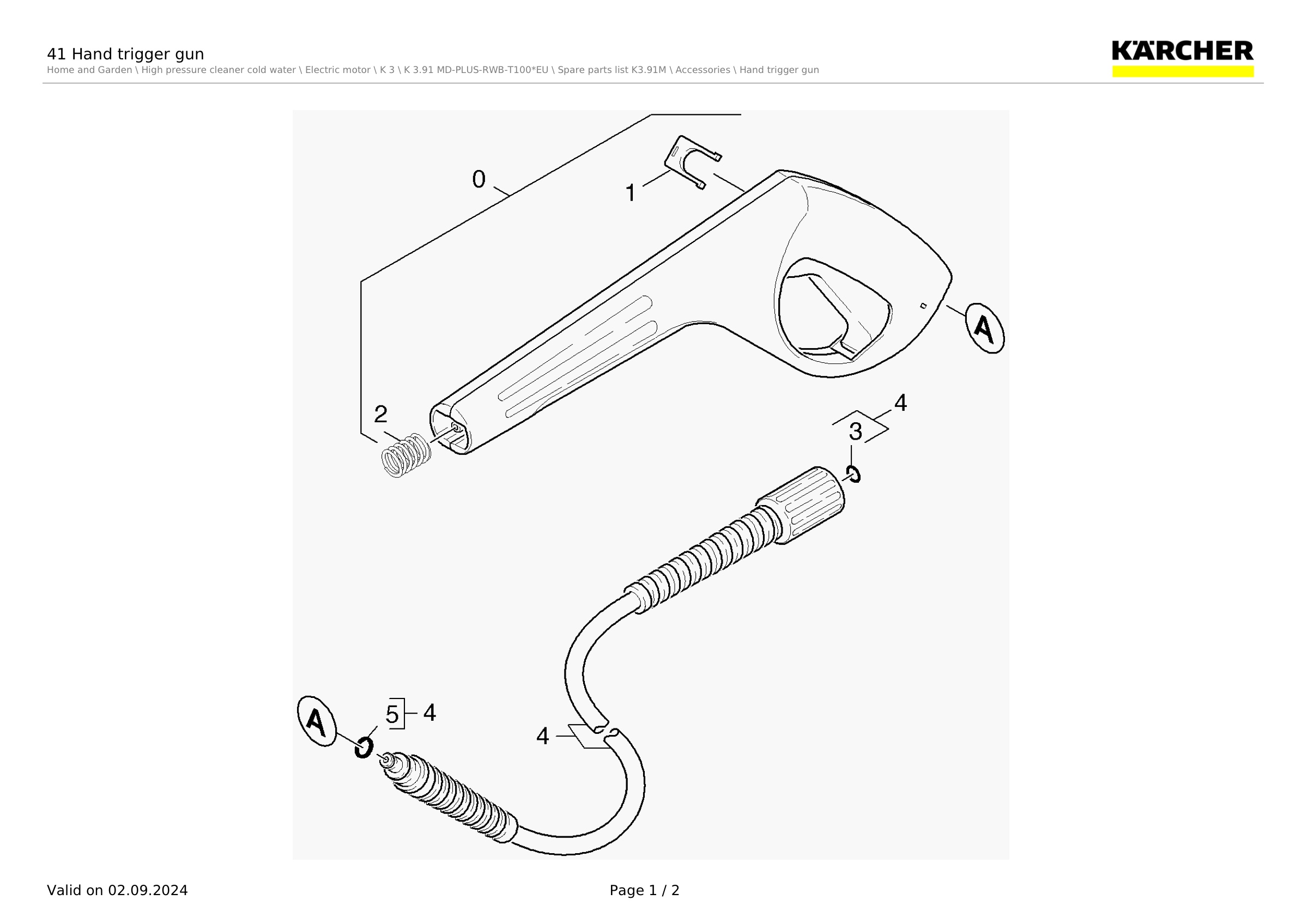 41 Hand trigger gun