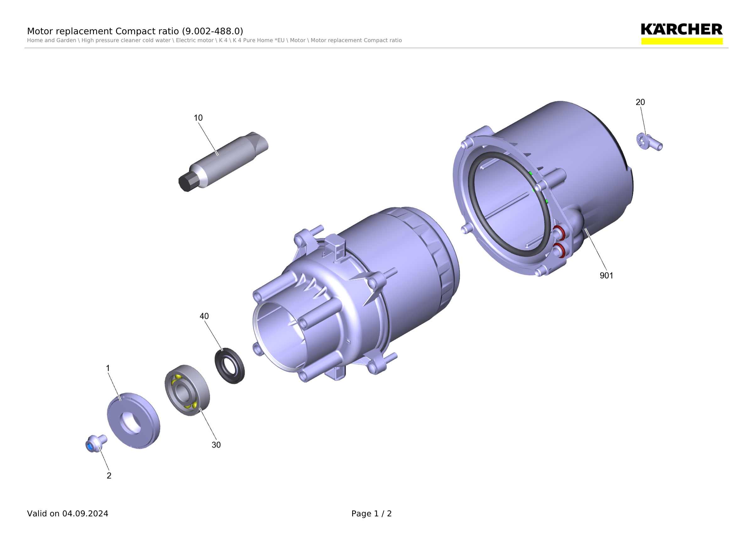 Motor replacement Compact ratio (9.002-488.0)