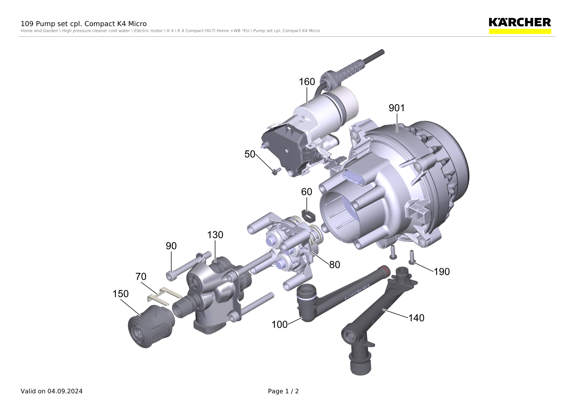 109 Pump set cpl. Compact K4 Micro