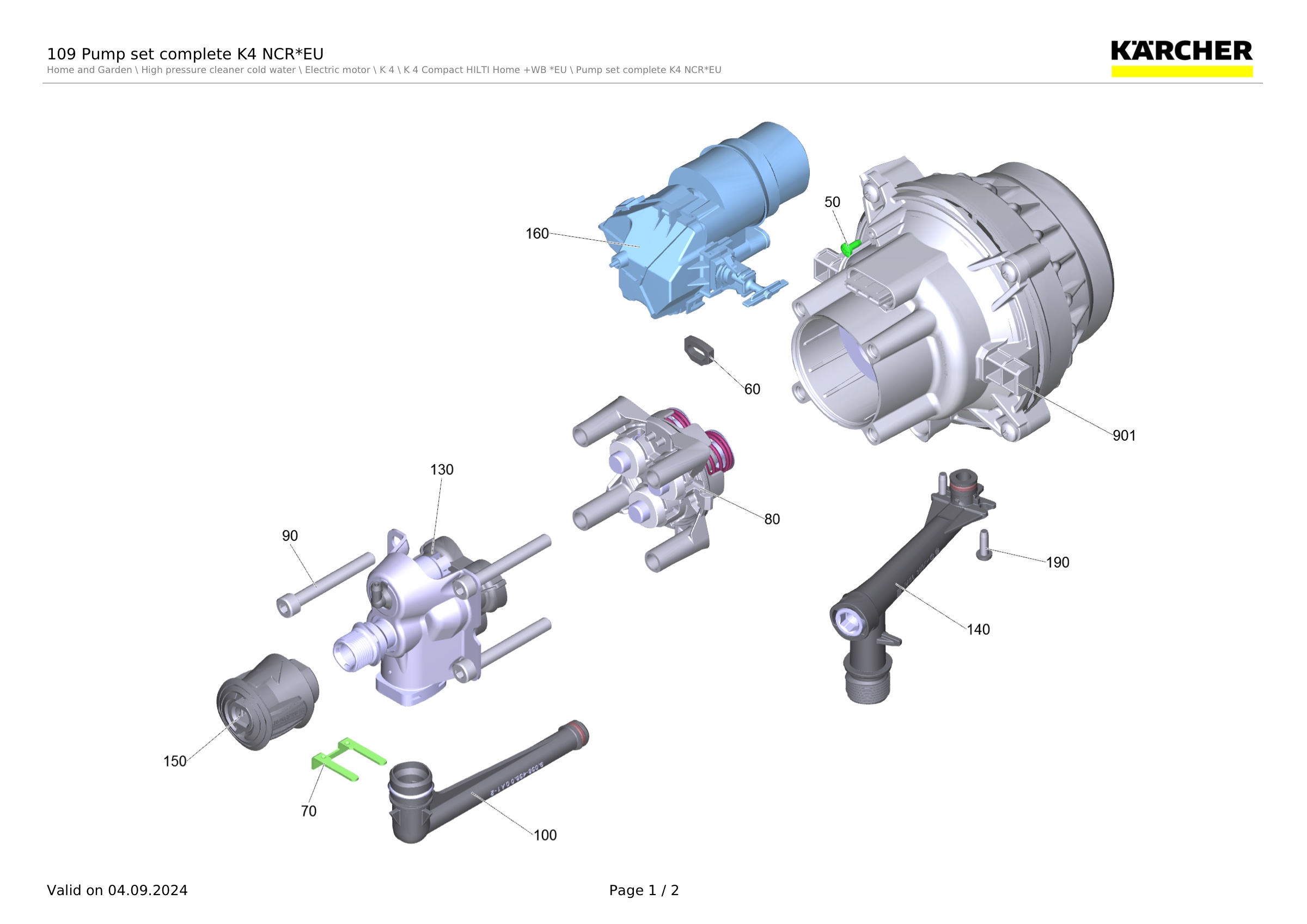 109 Pump set complete K4 NCR*EU