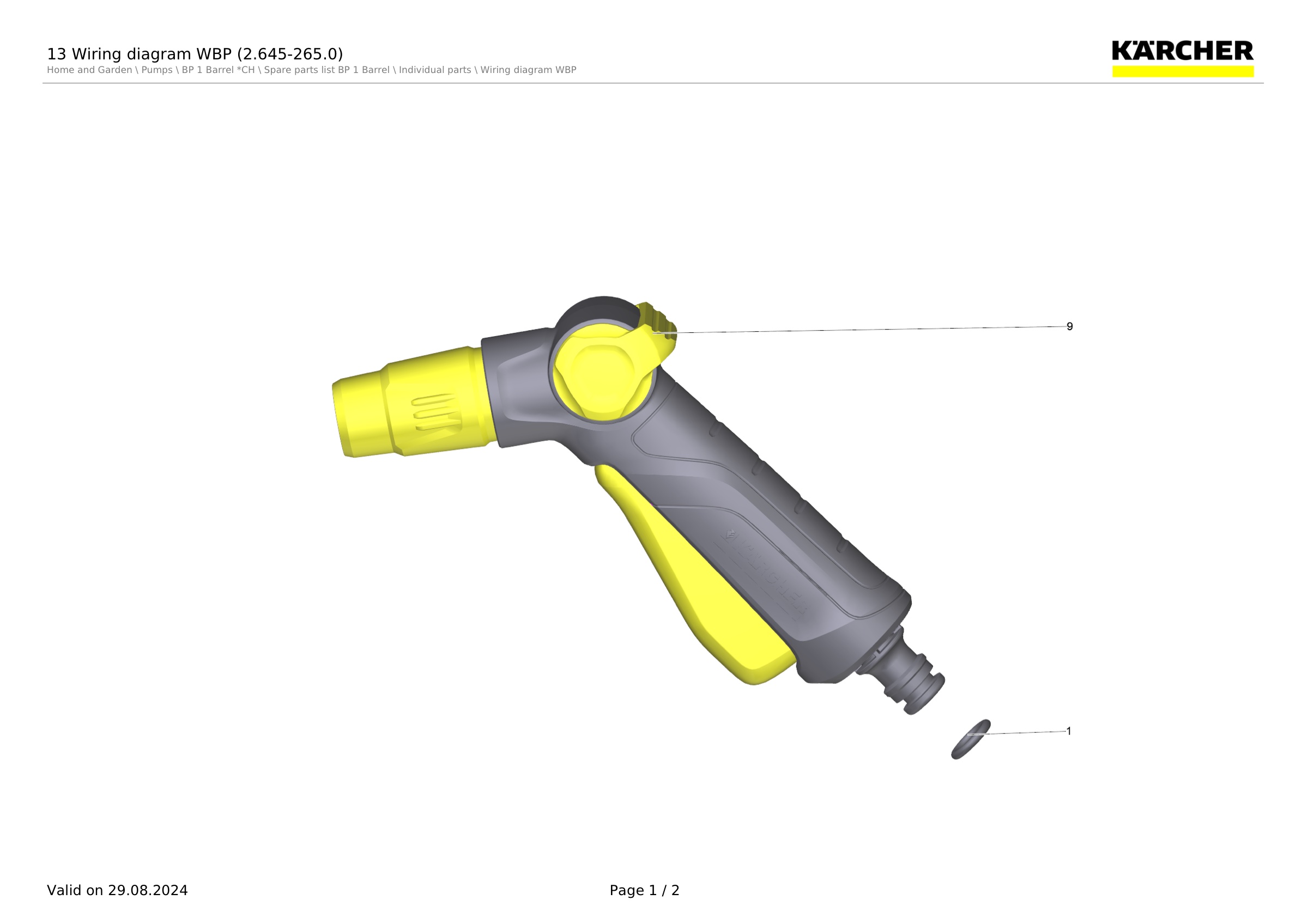 13 Spray gun (2.645-265.0)