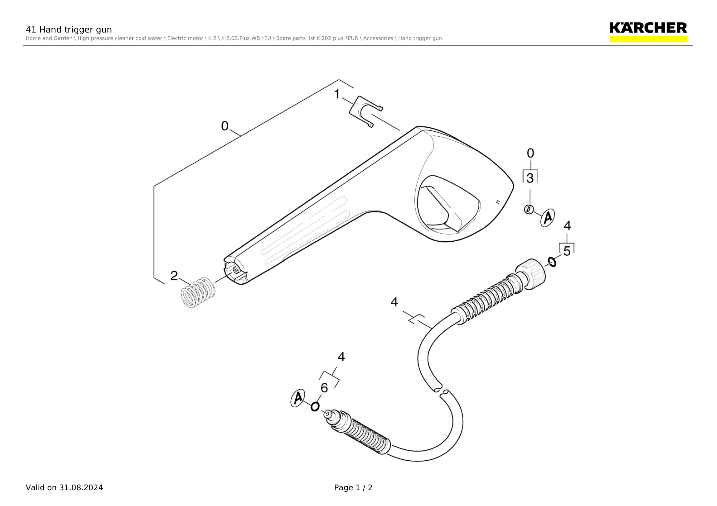 41 Hand trigger gun