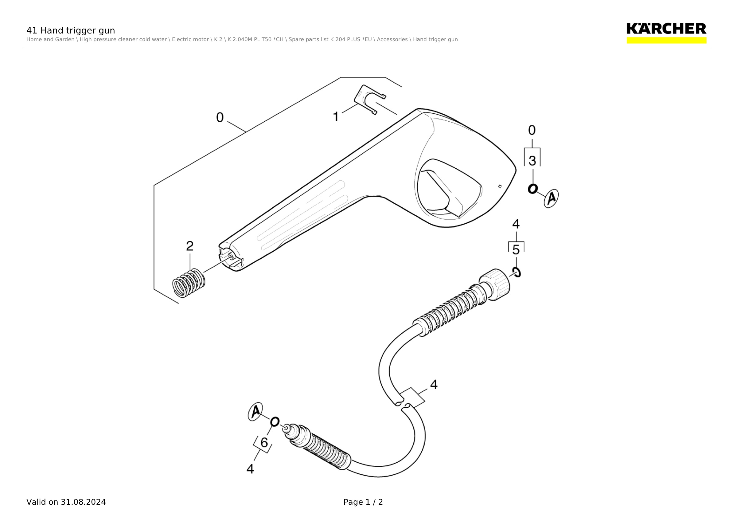 41 Hand trigger gun