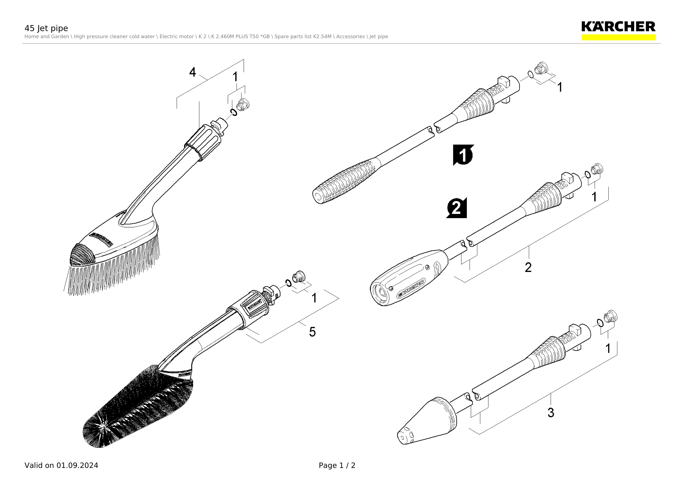 45 Jet pipe