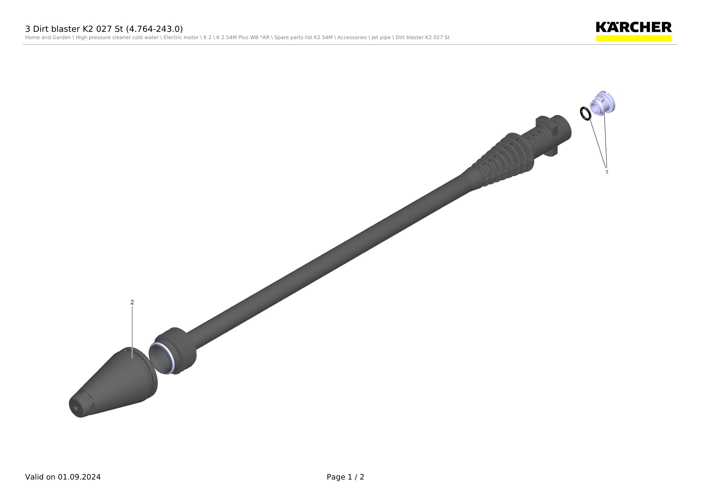 3 Dirt blaster K2 027 St (4.764-243.0)