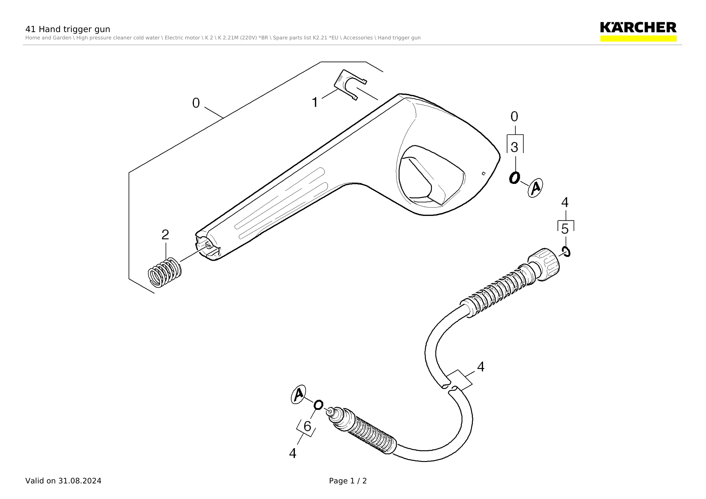 41 Hand trigger gun