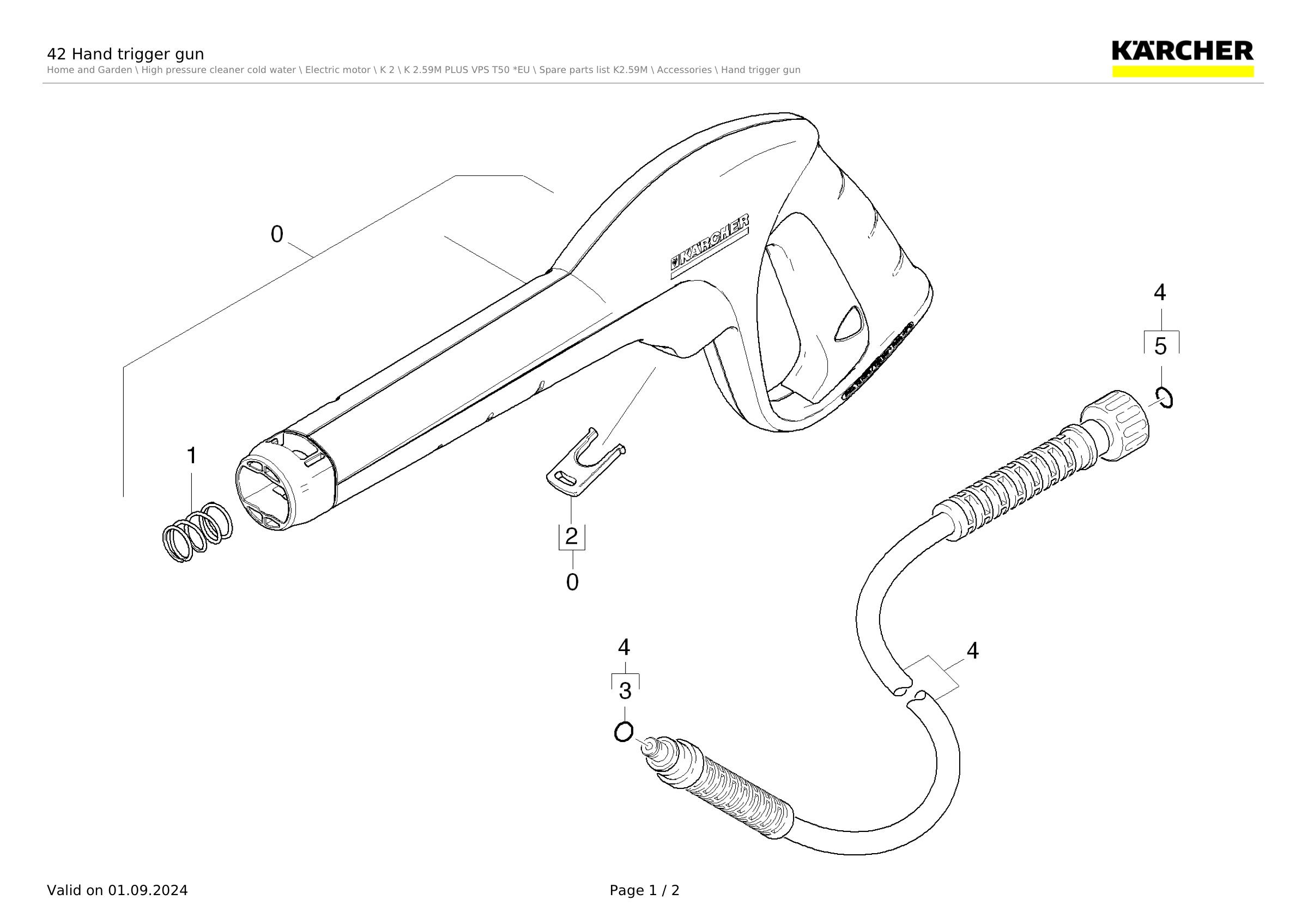 42 Hand trigger gun