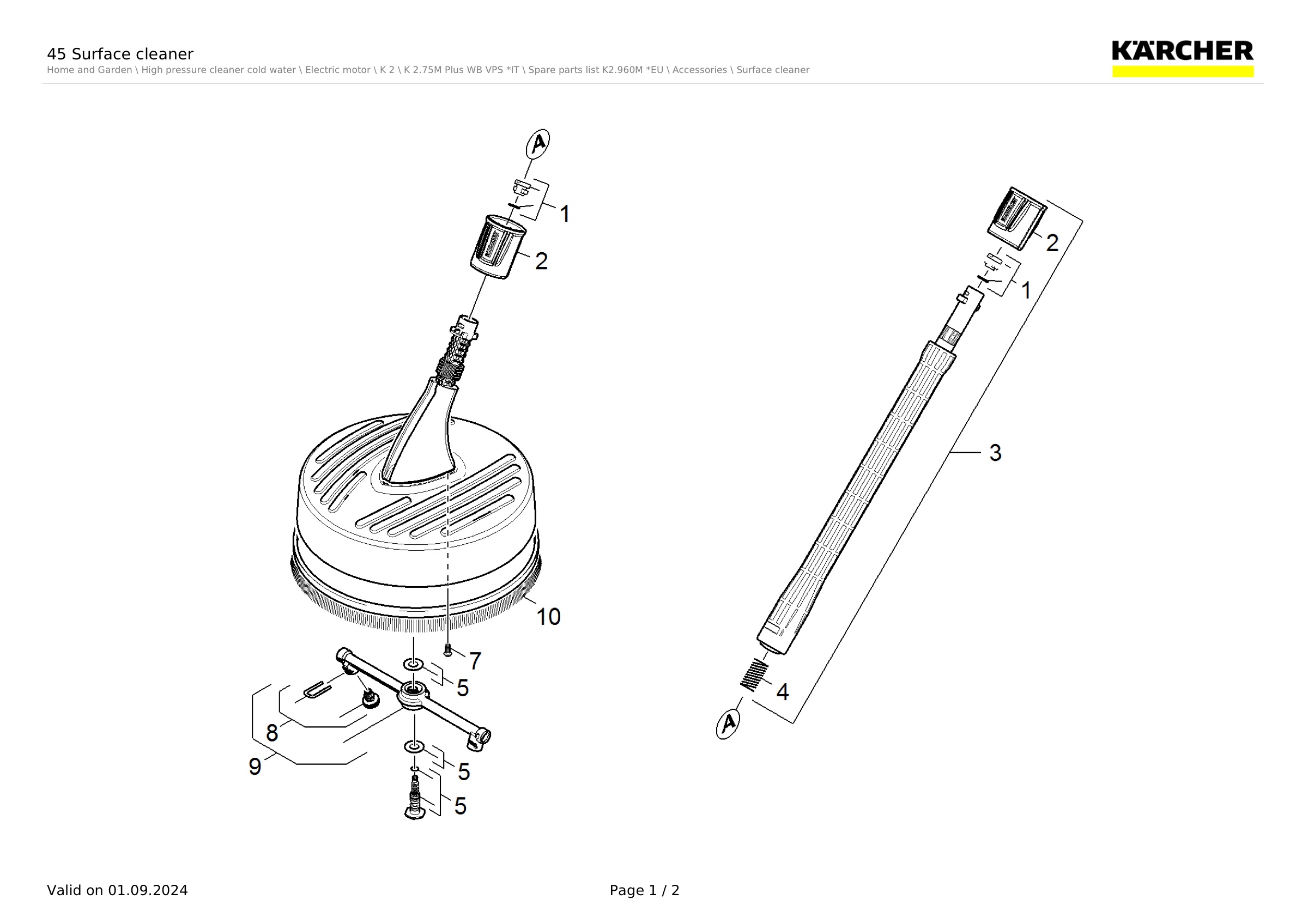 45 Surface cleaner