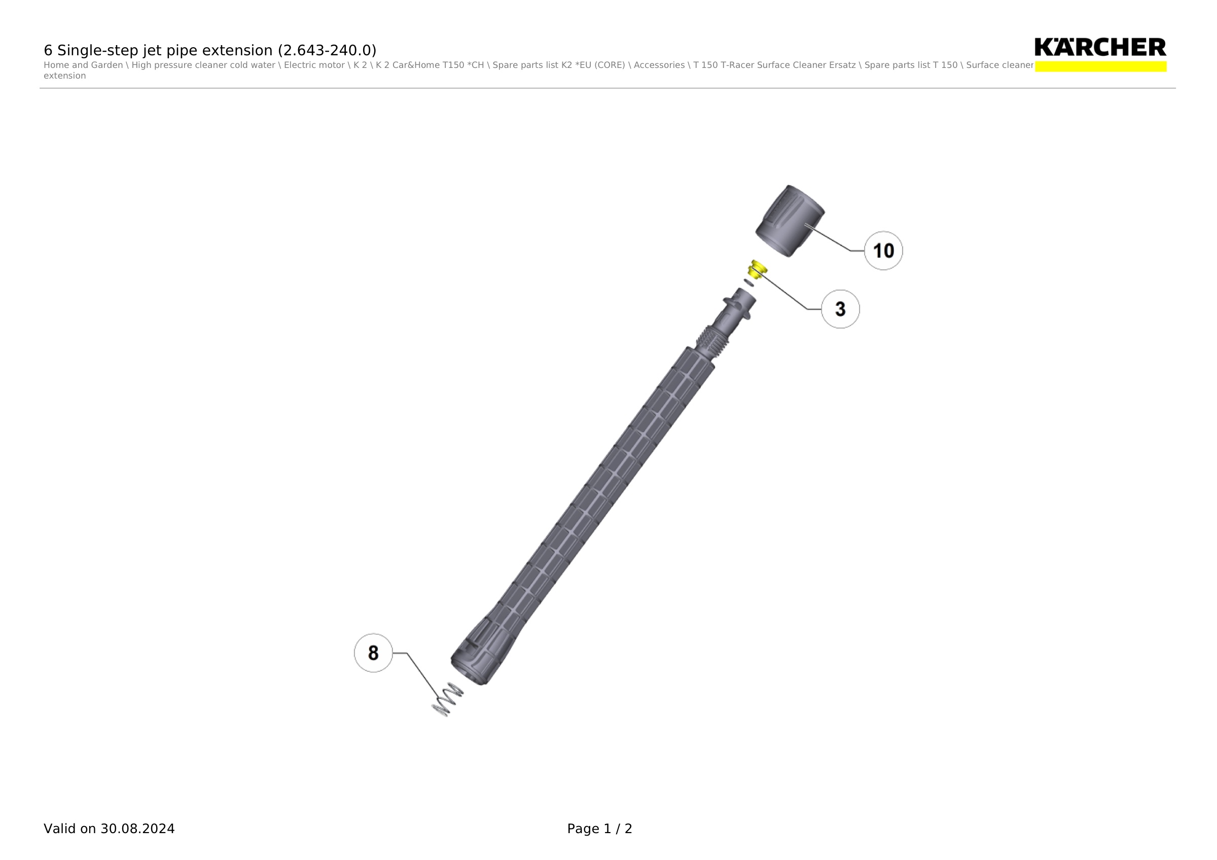 6 Single-step jet pipe extension (2.643-240.0)