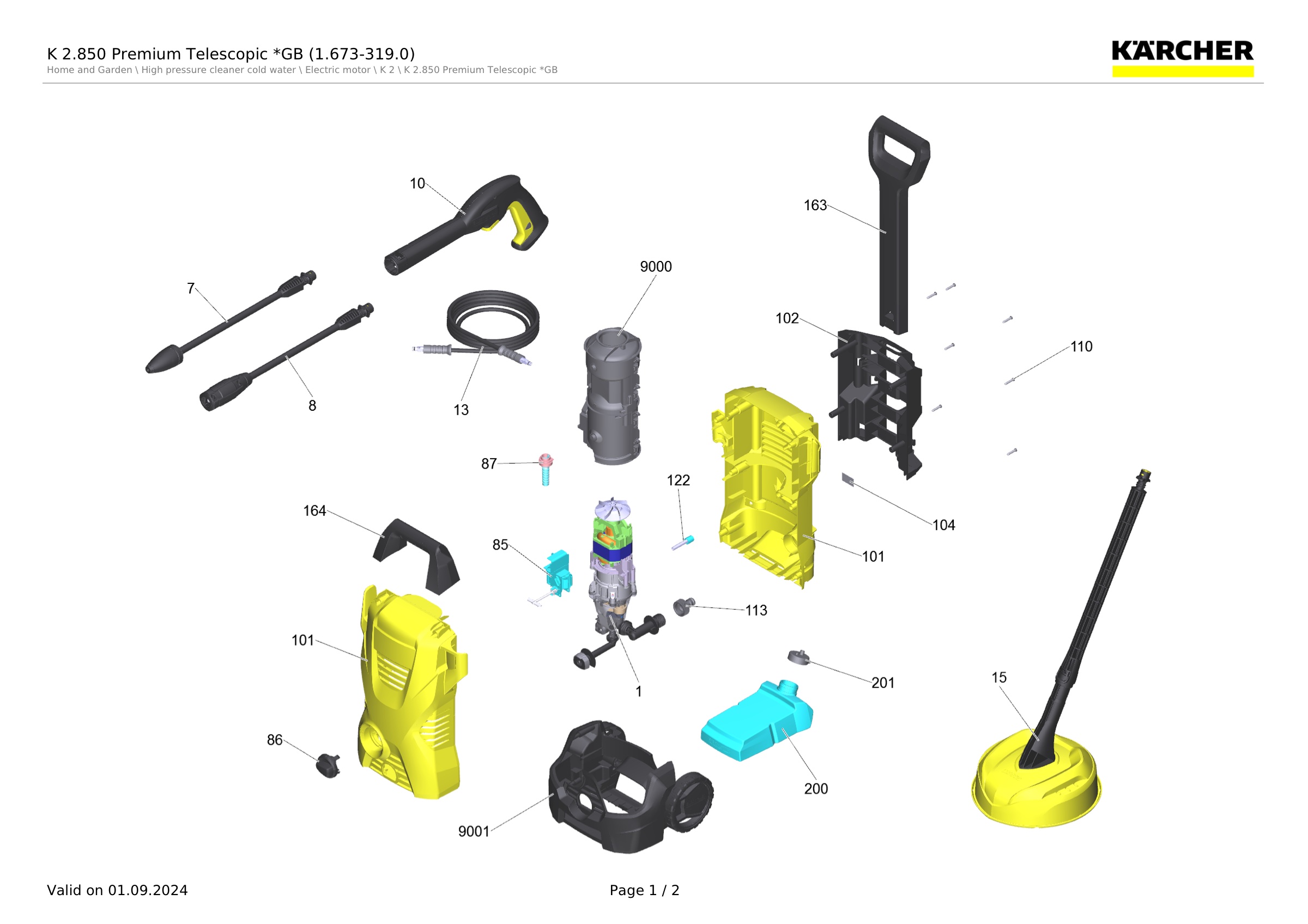 K 2.850 Premium Telescopic *GB (1.673-319.0)