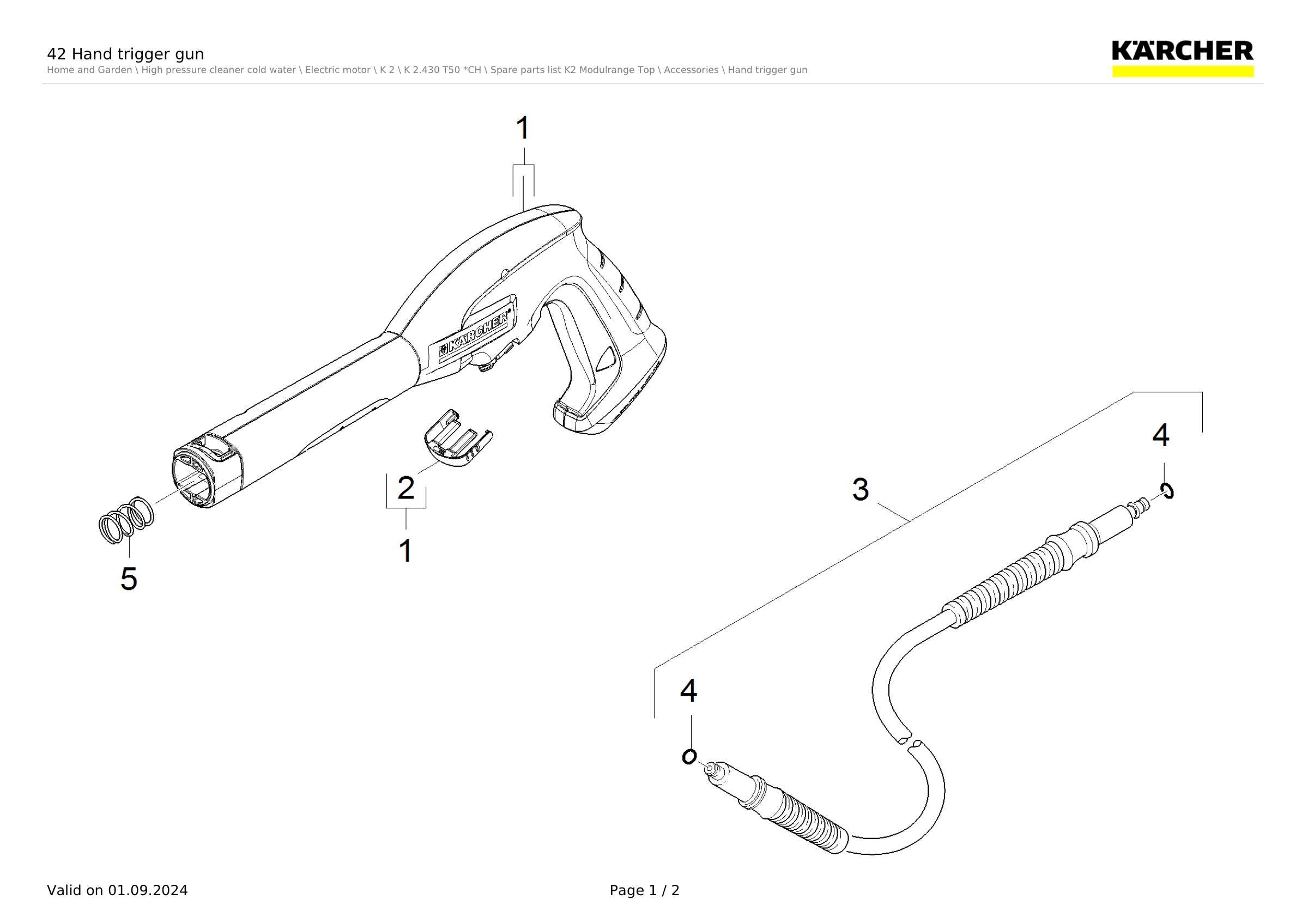 42 Hand trigger gun