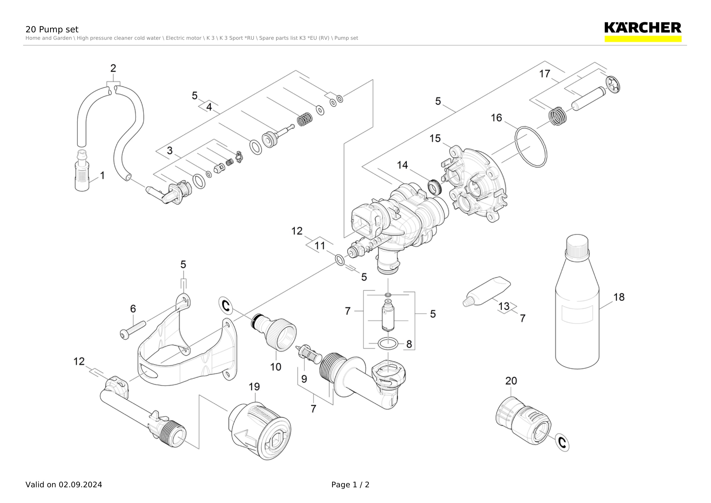 20 Pump set