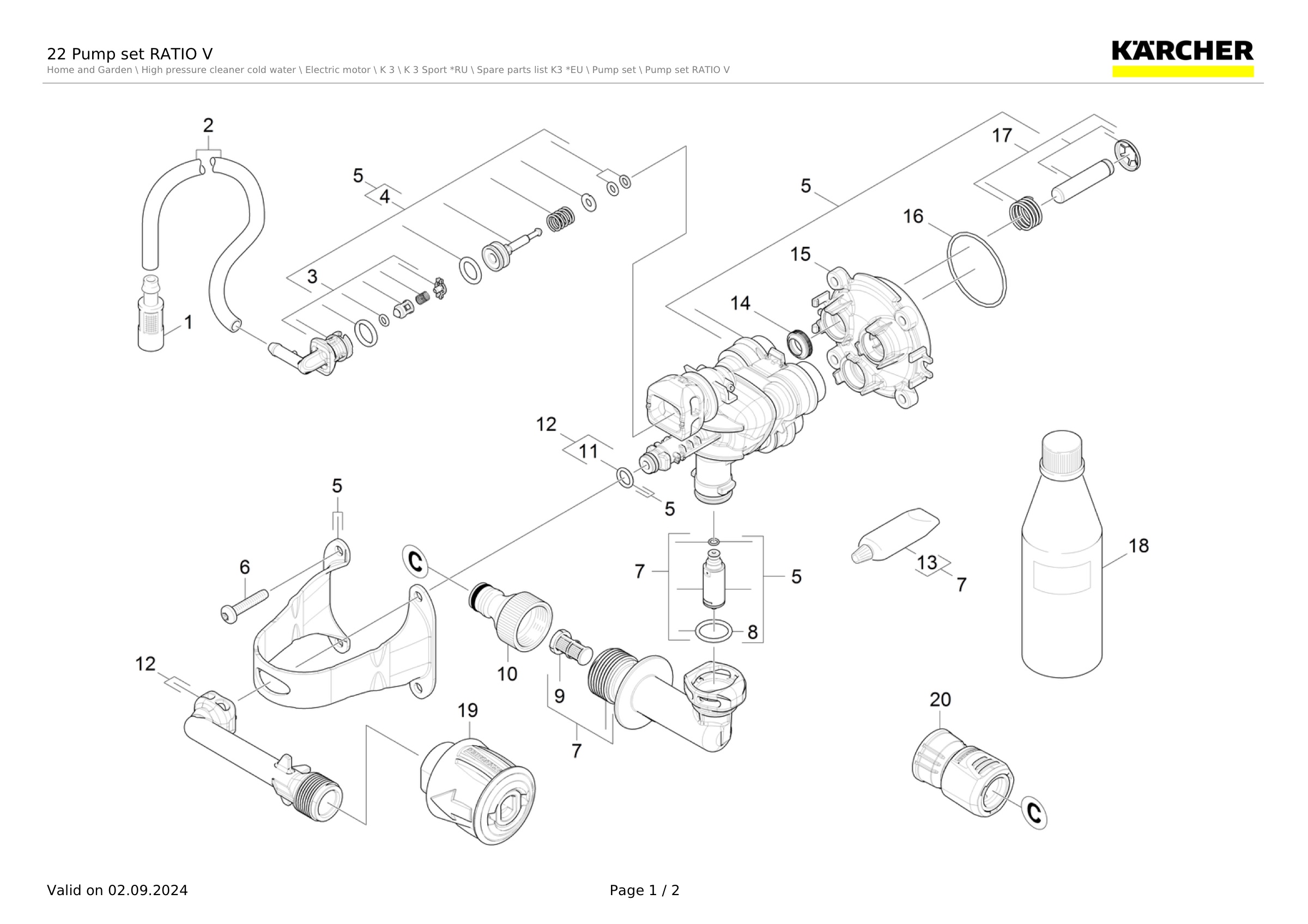 22 Pump set RATIO V