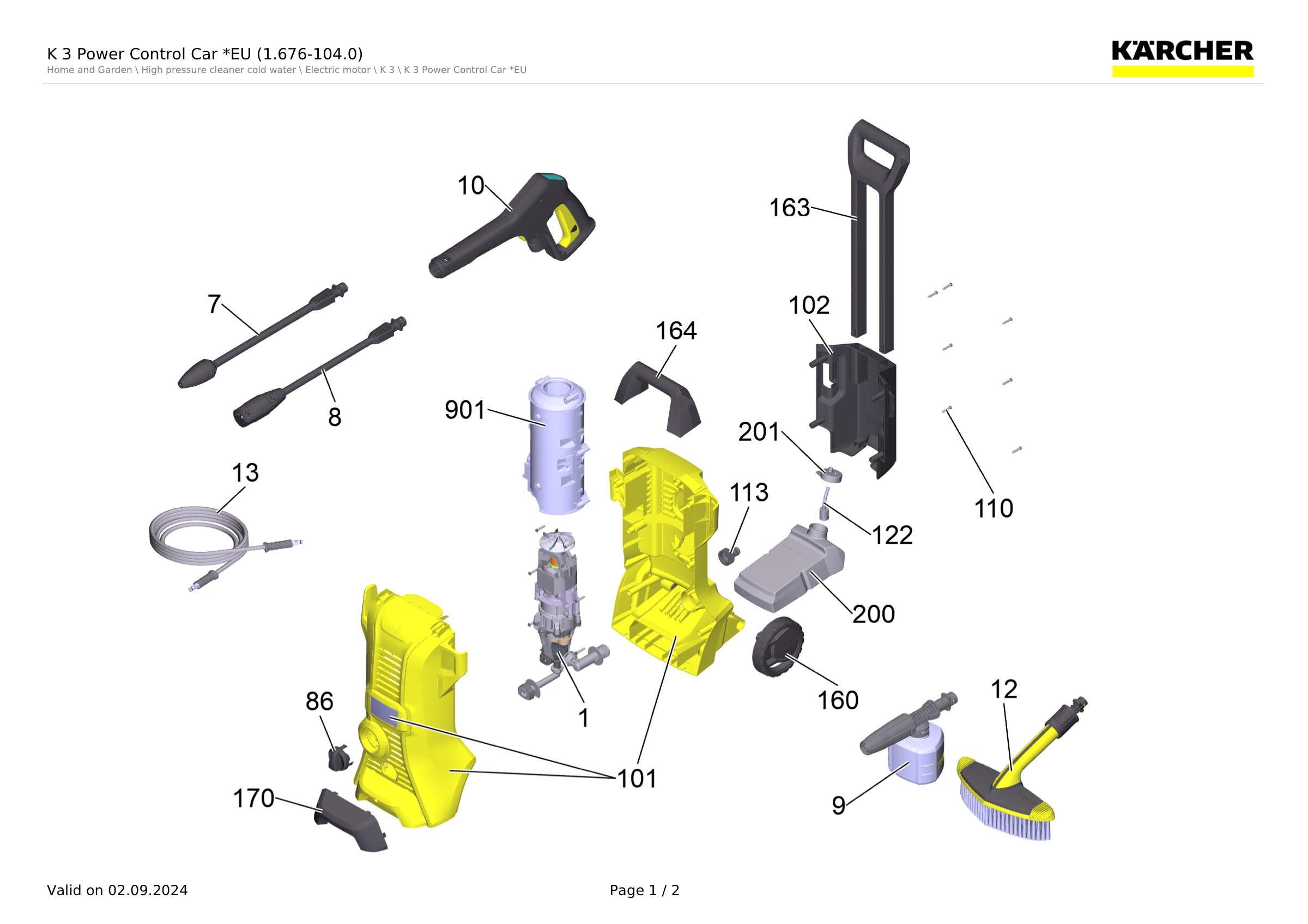 K 3 Power Control Car *EU (1.676-104.0)
