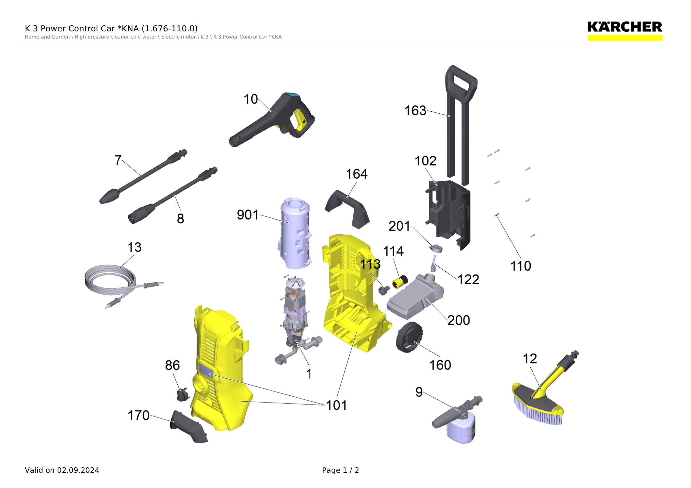 K 3 Power Control Car *KNA (1.676-110.0)