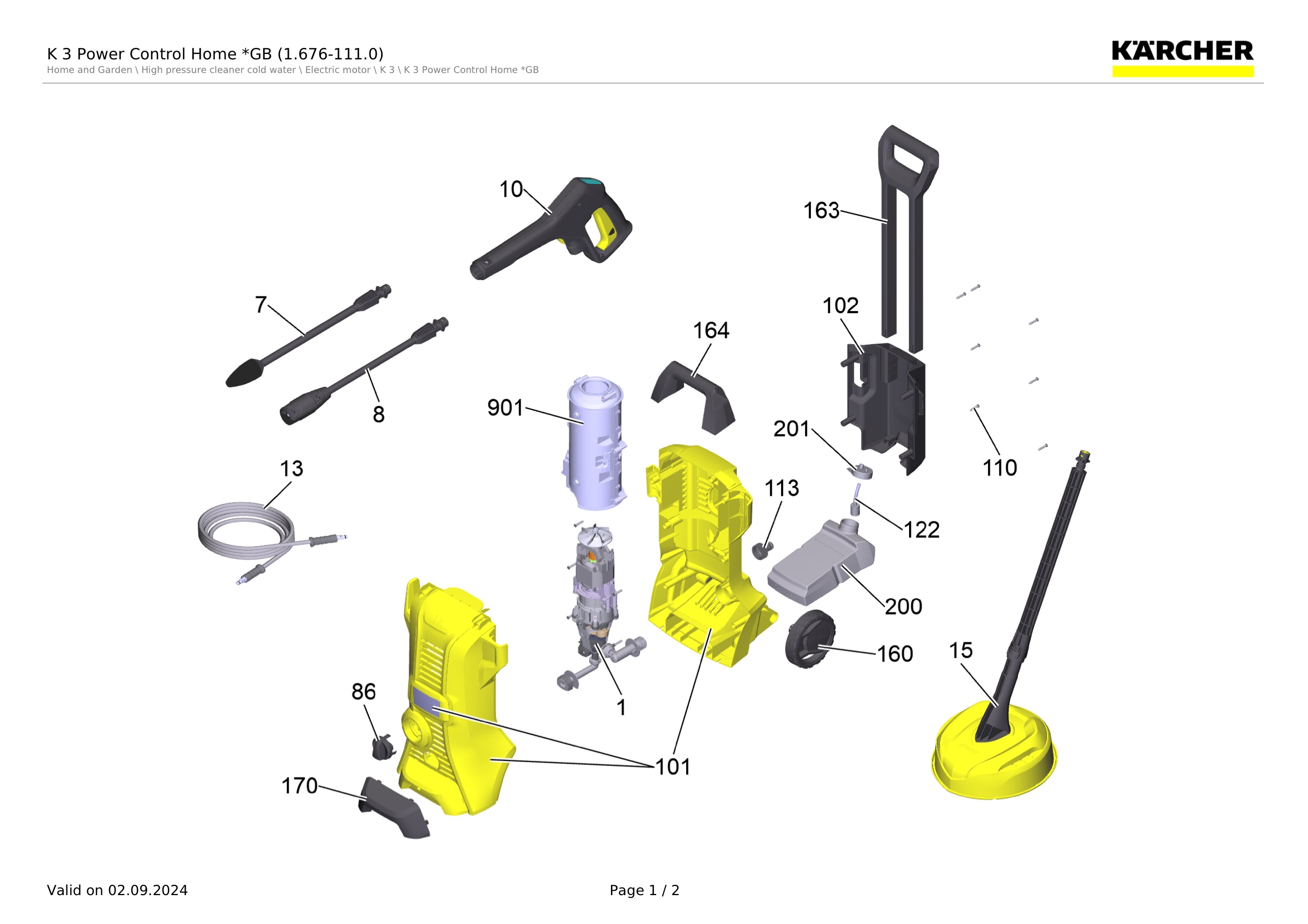K 3 Power Control Home *GB (1.676-111.0)