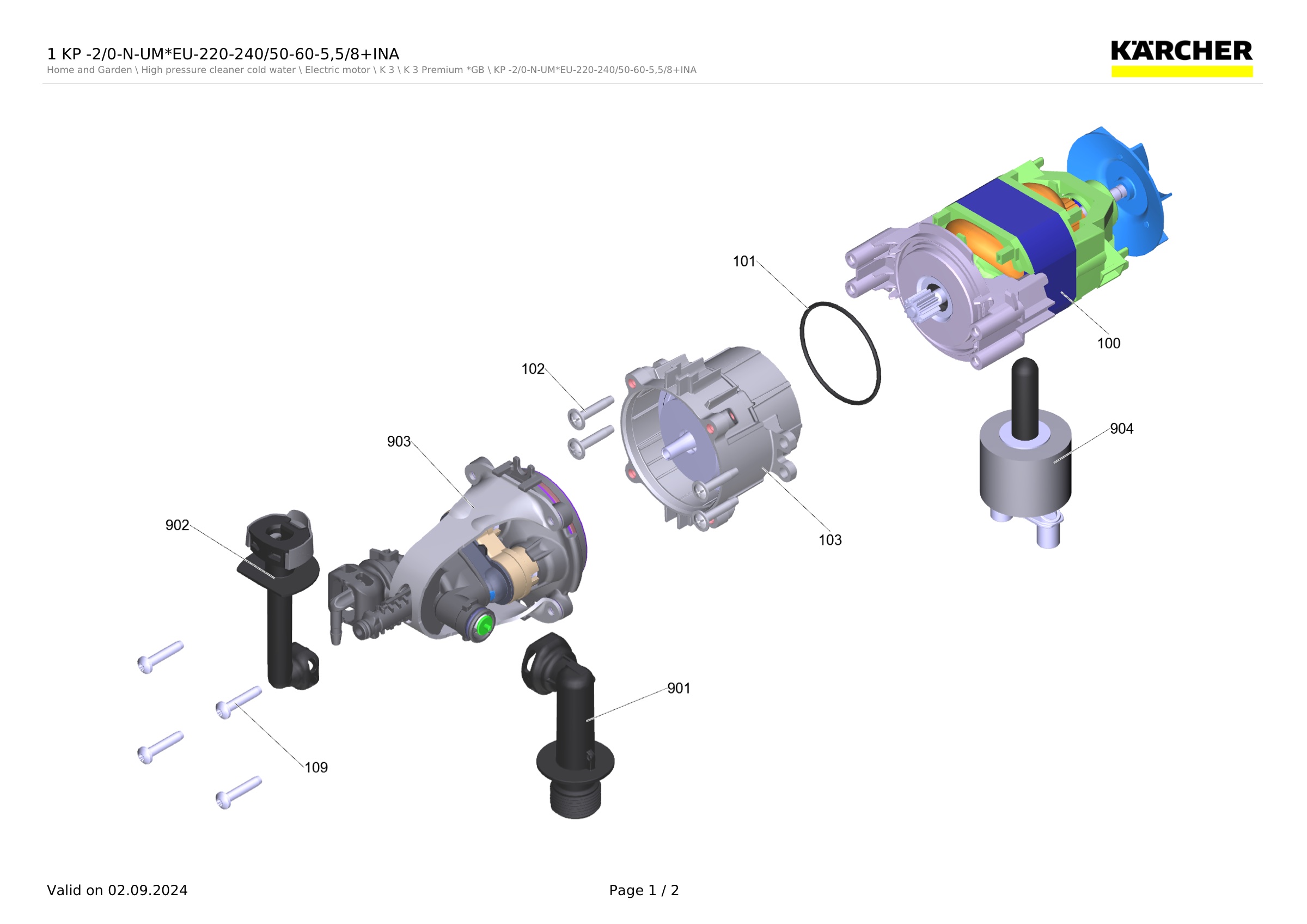 1 KP -2/0-N-UM*EU-220-240/50-60-5,5/8+INA