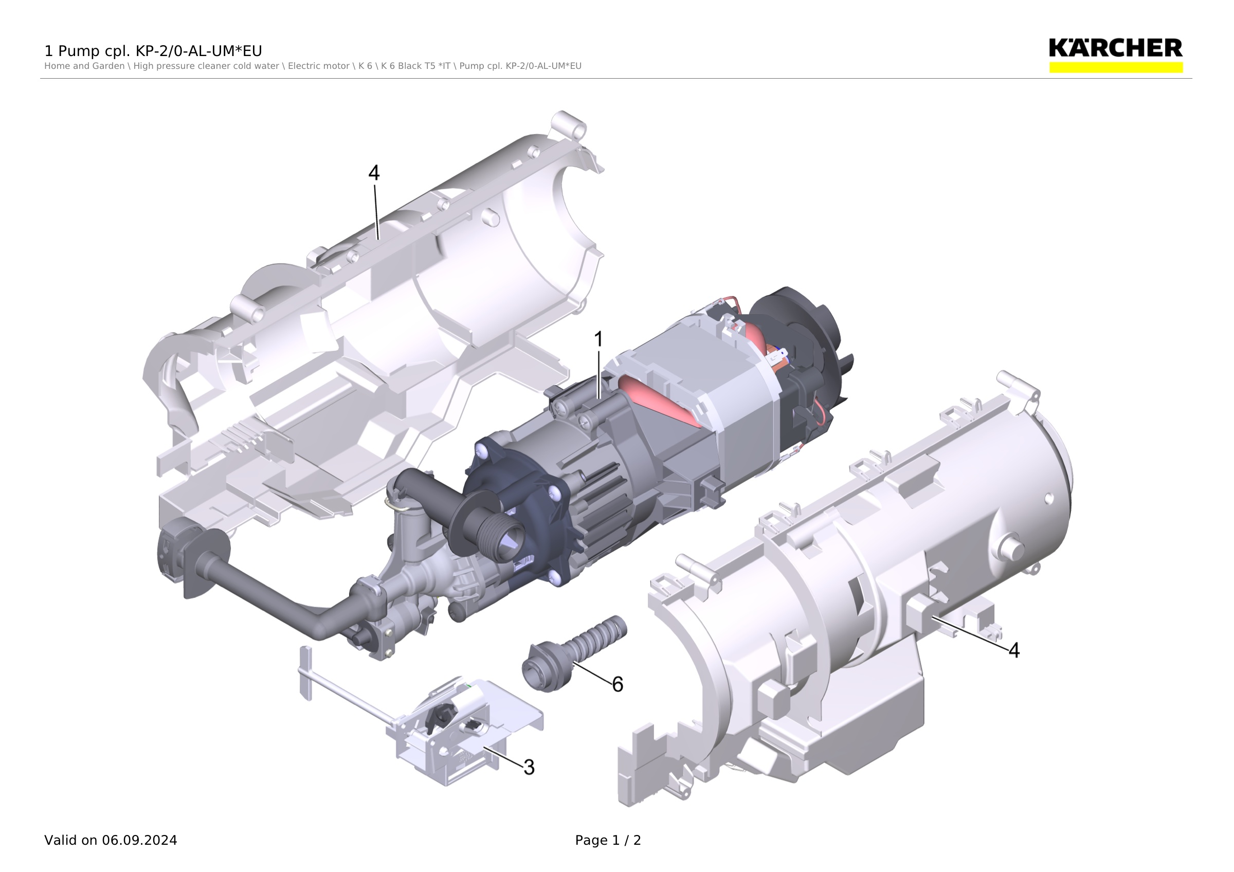 1 Pump cpl. KP-2/0-AL-UM*EU