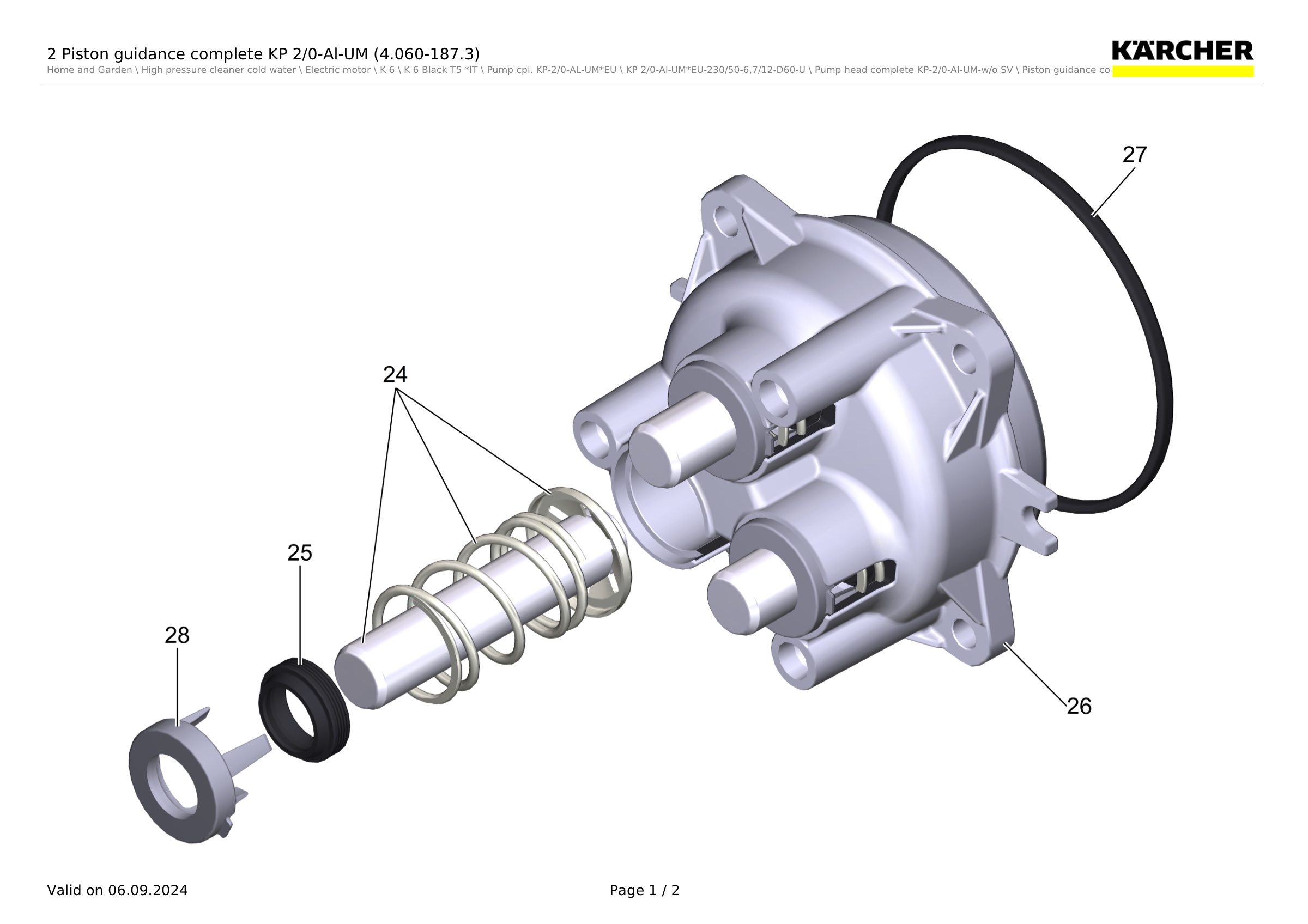 2 Piston guidance complete KP 2/0-Al-UM (4.060-187.3)