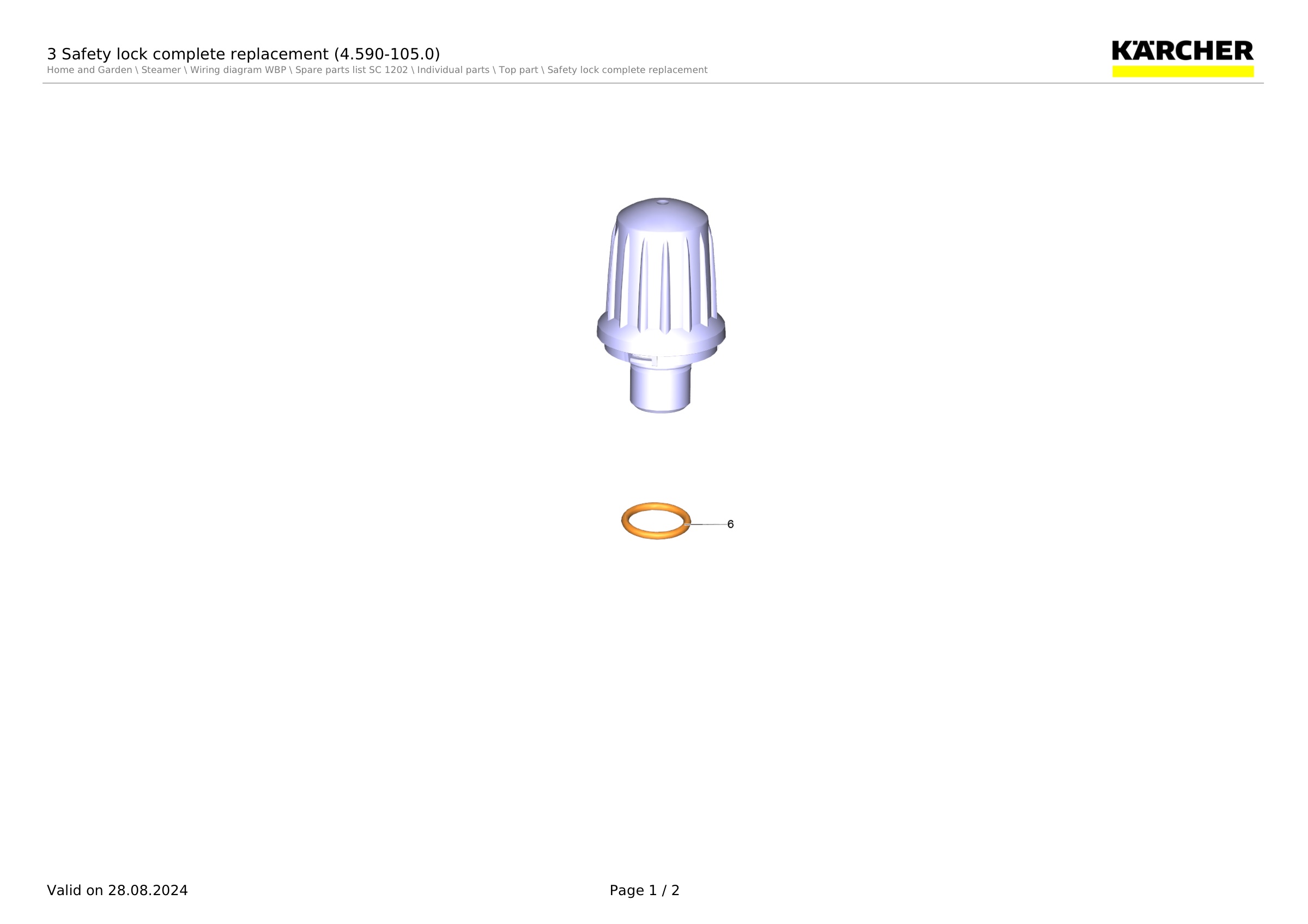 3 Safety lock complete replacement (4.590-105.0)