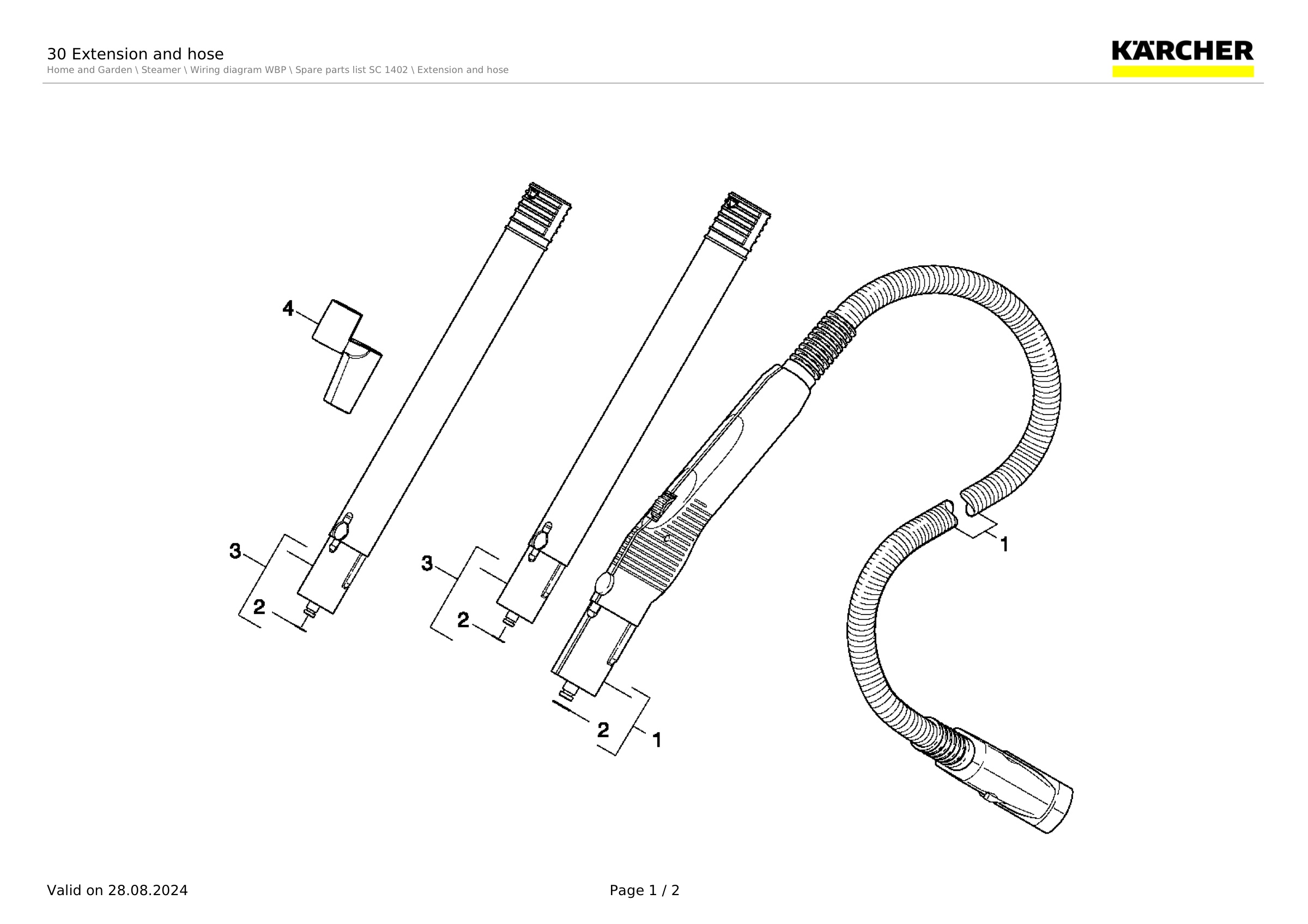 30 Extension and hose