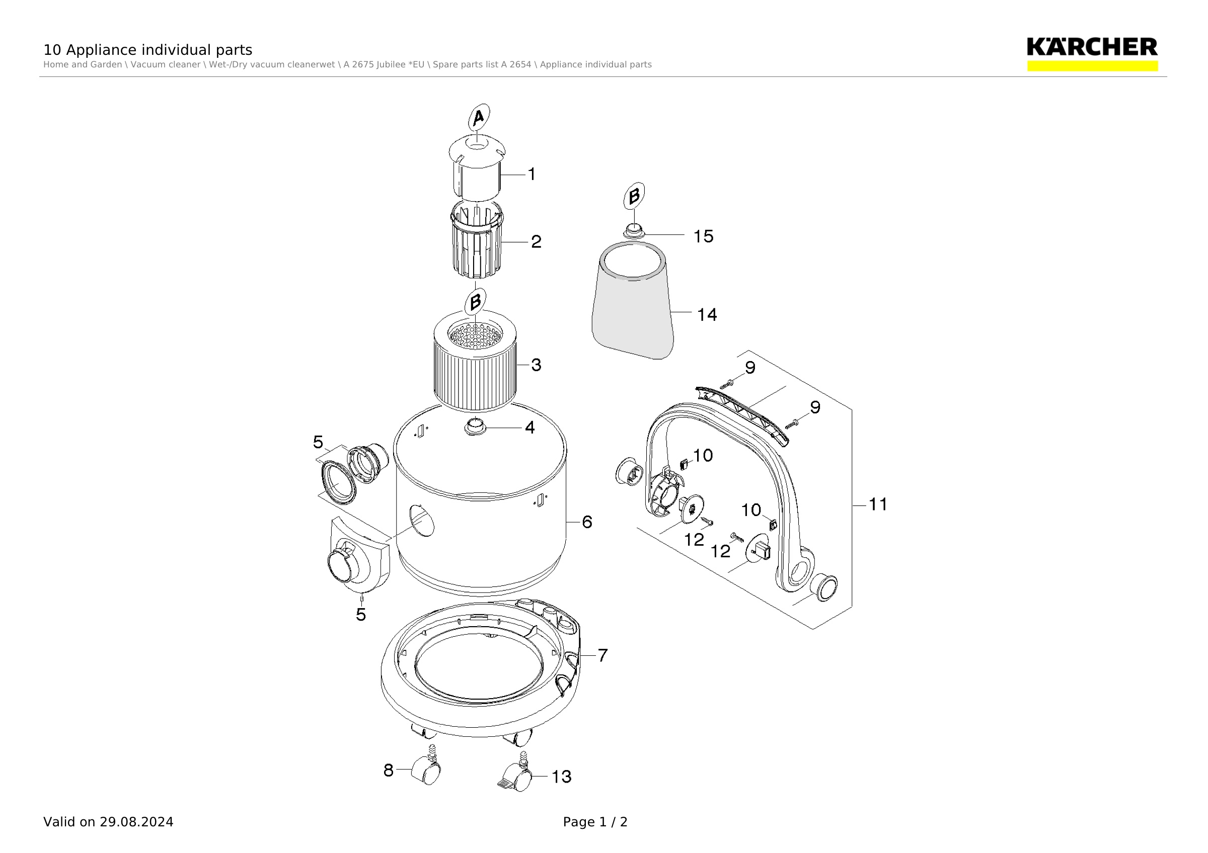 10 Appliance individual parts