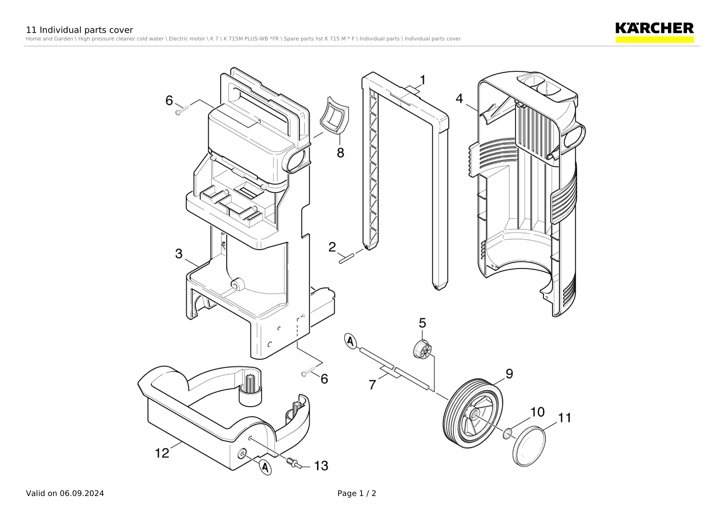 11 Individual parts cover