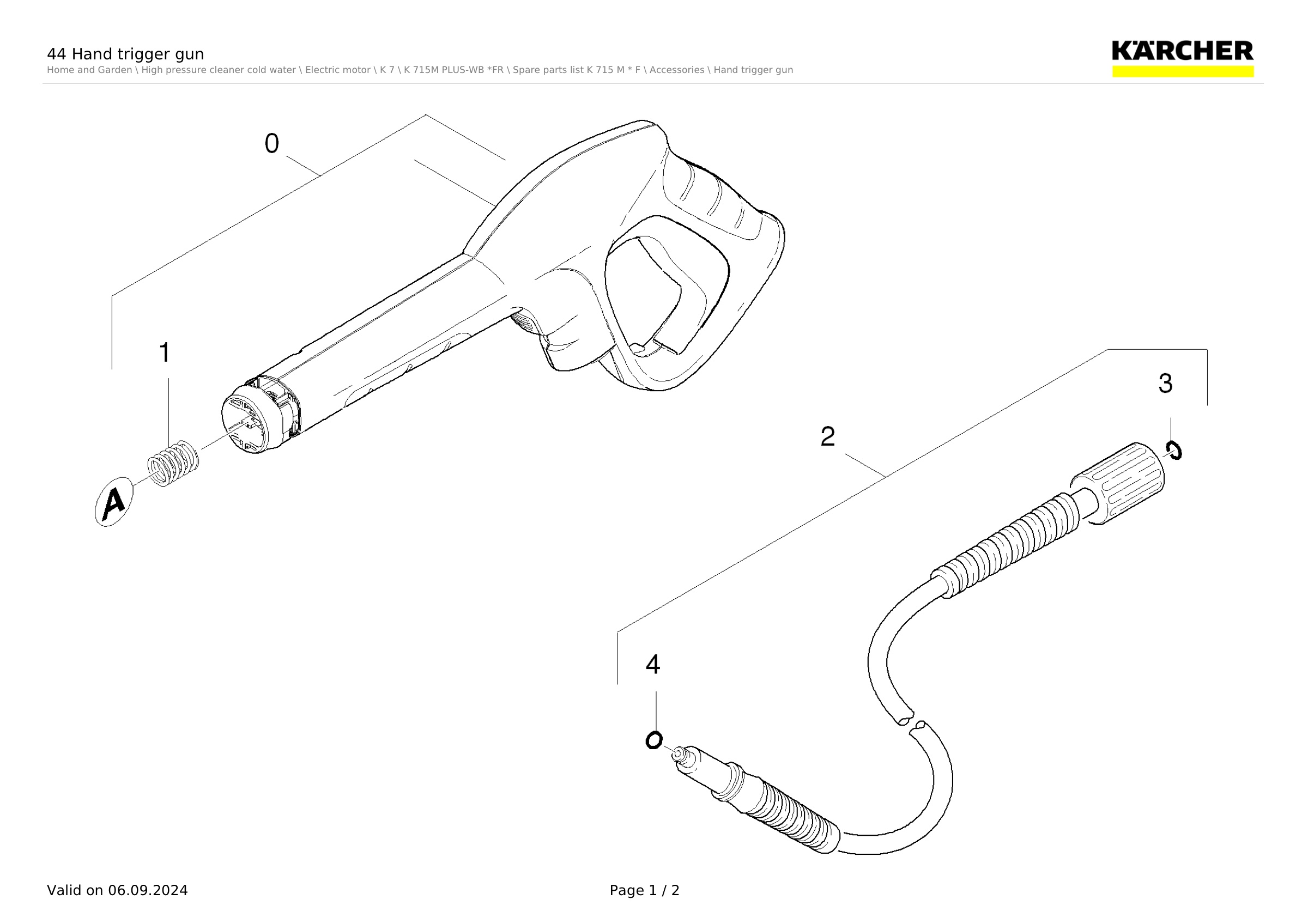 44 Hand trigger gun