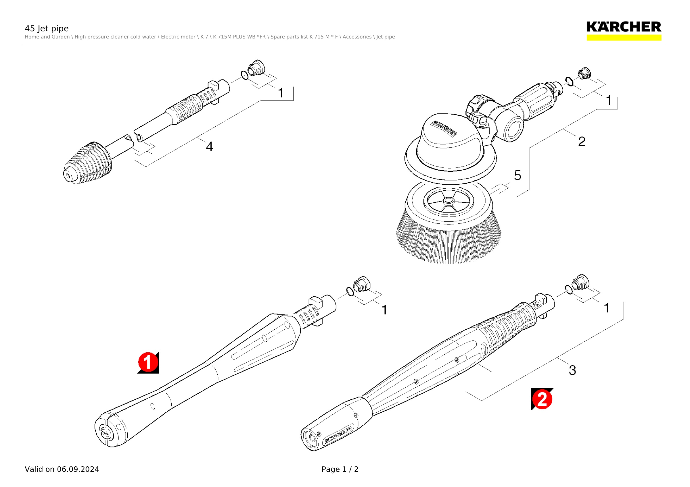 45 Jet pipe