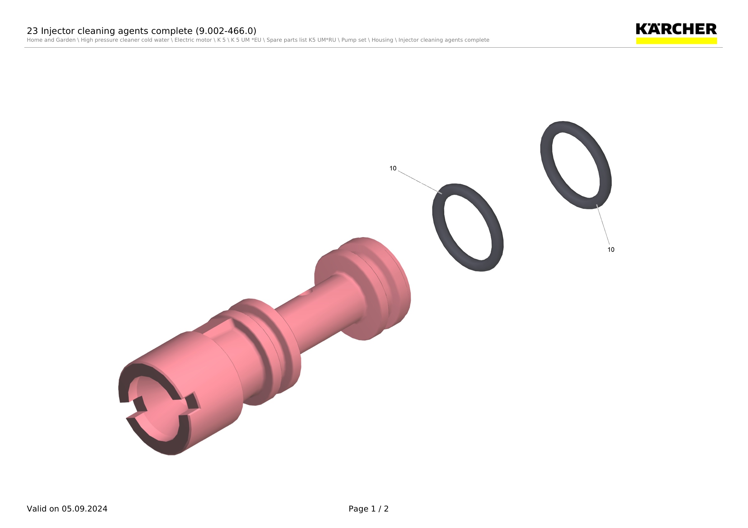 23 Injector cleaning agents complete (9.002-466.0)
