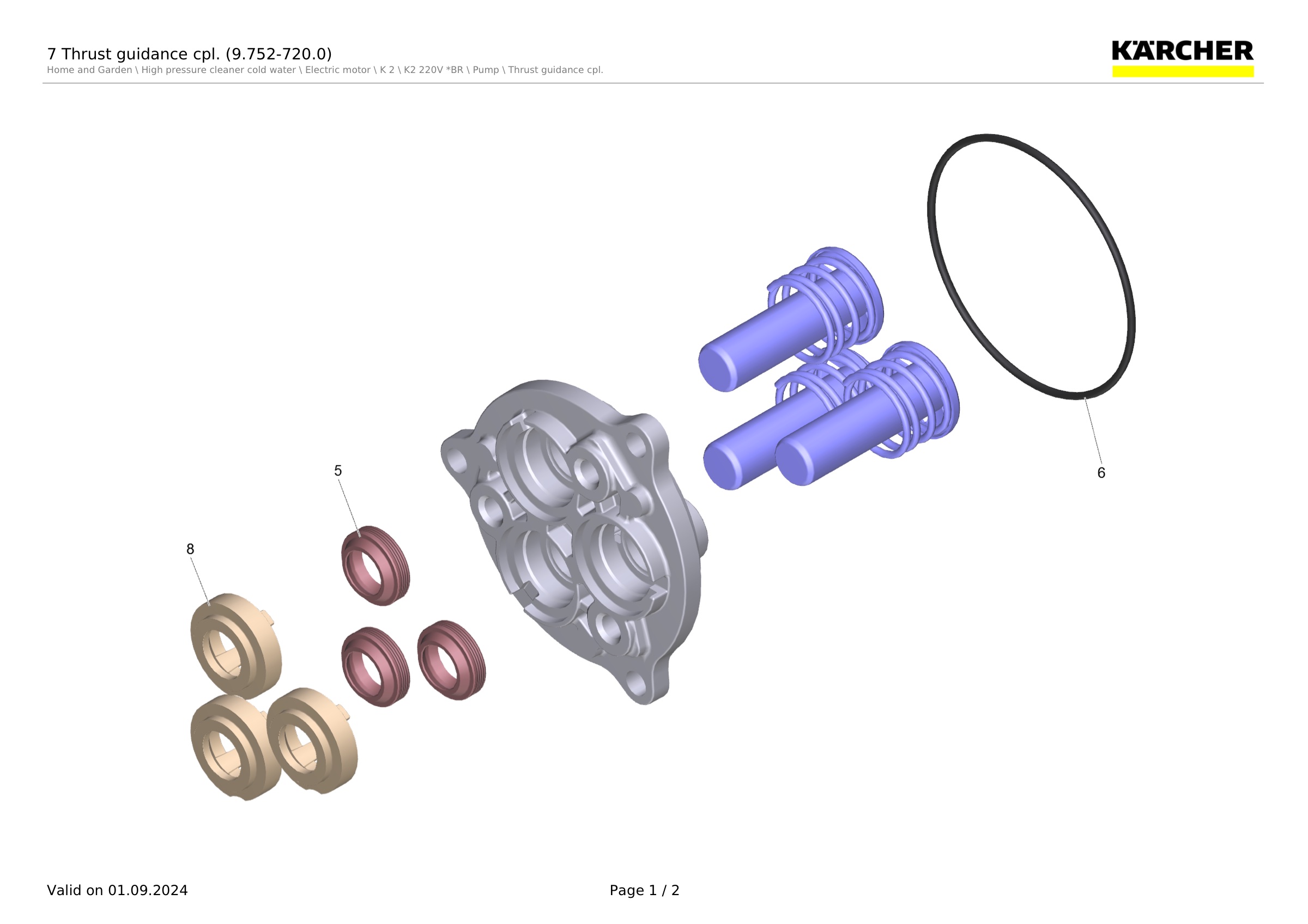 7 Thrust guidance cpl. (9.752-720.0)