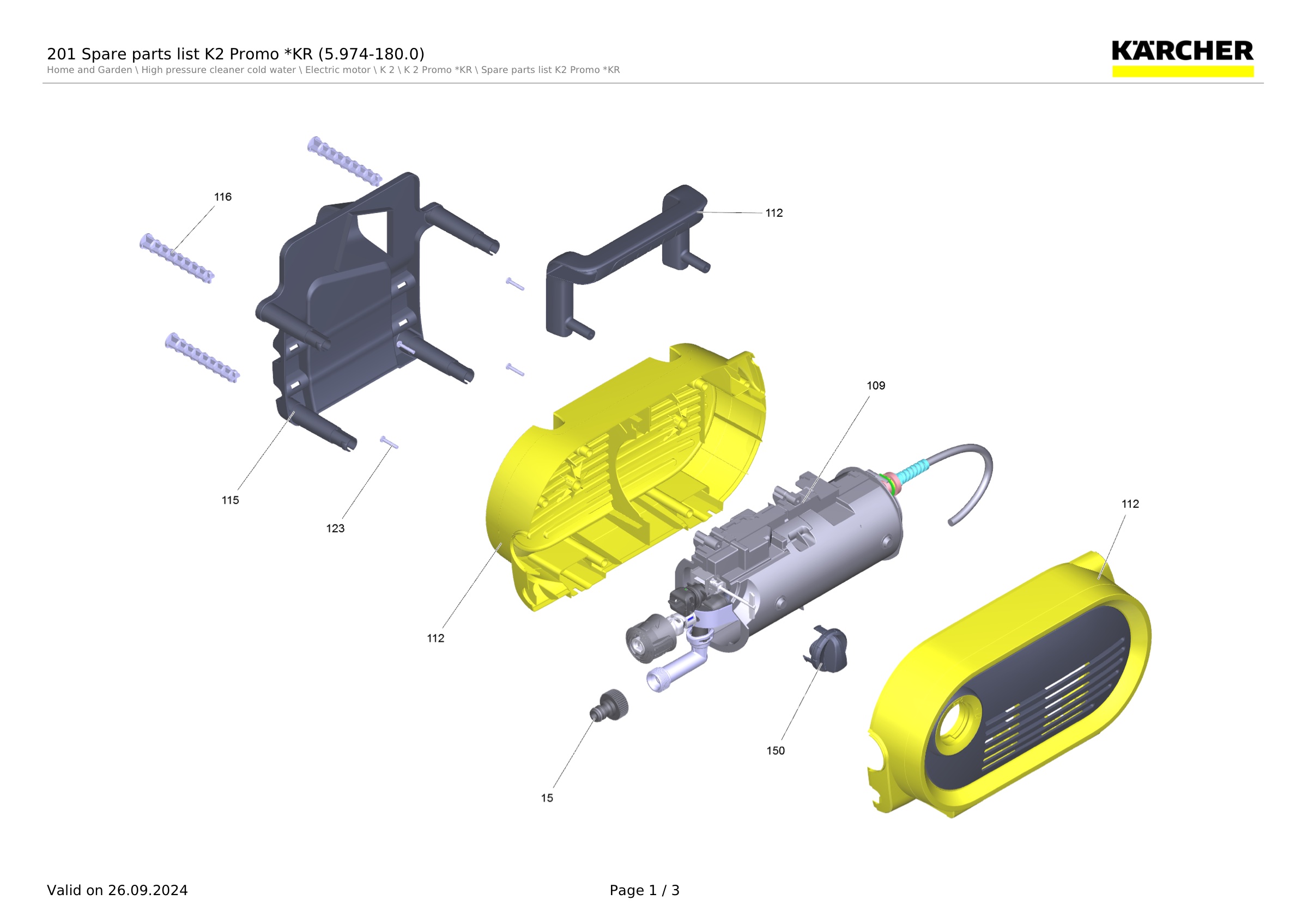 201 Spare parts list K2 Promo *KR (5.974-180.0)
