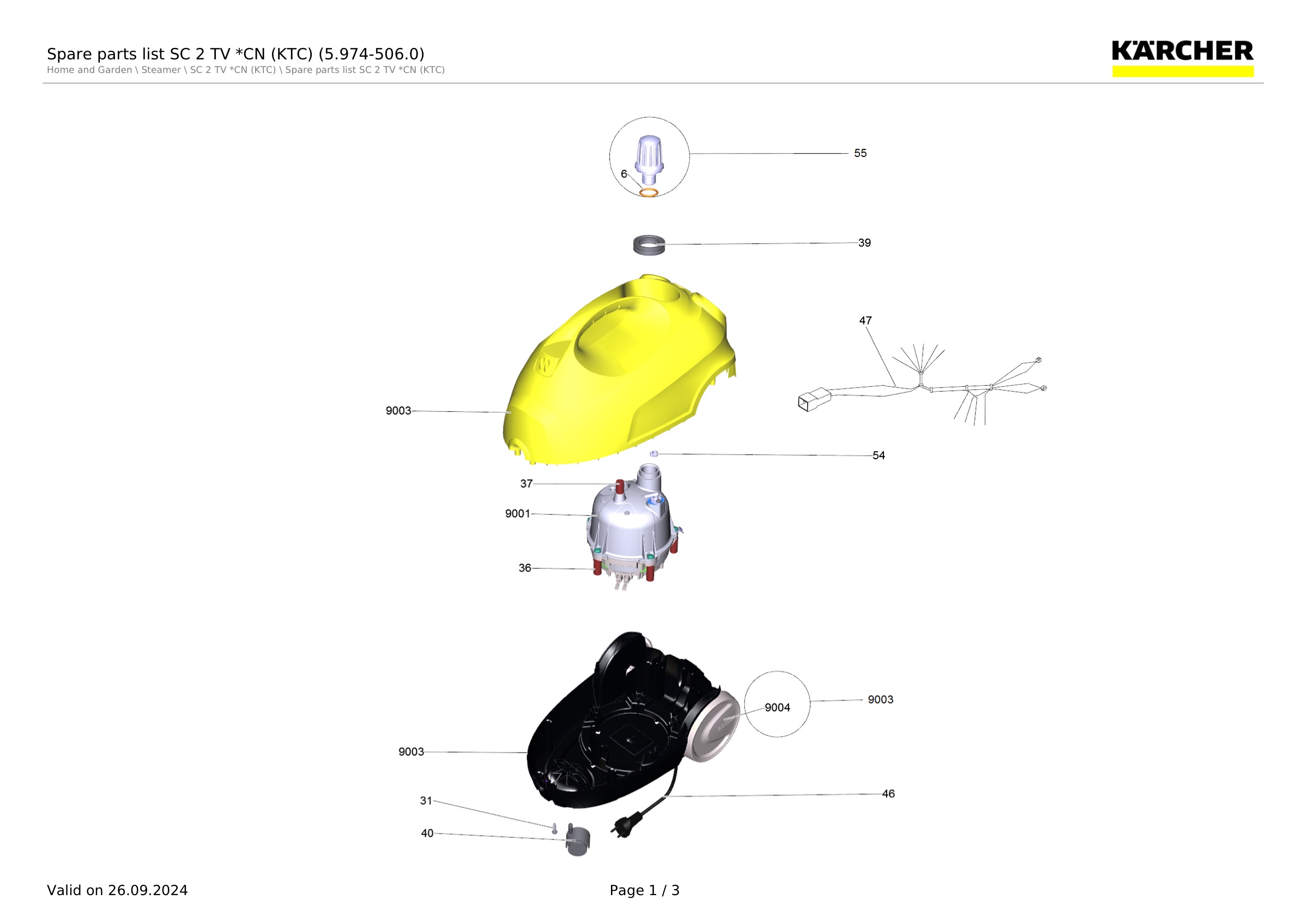 Spare parts list SC 2 TV *CN (KTC) (5.974-506.0)