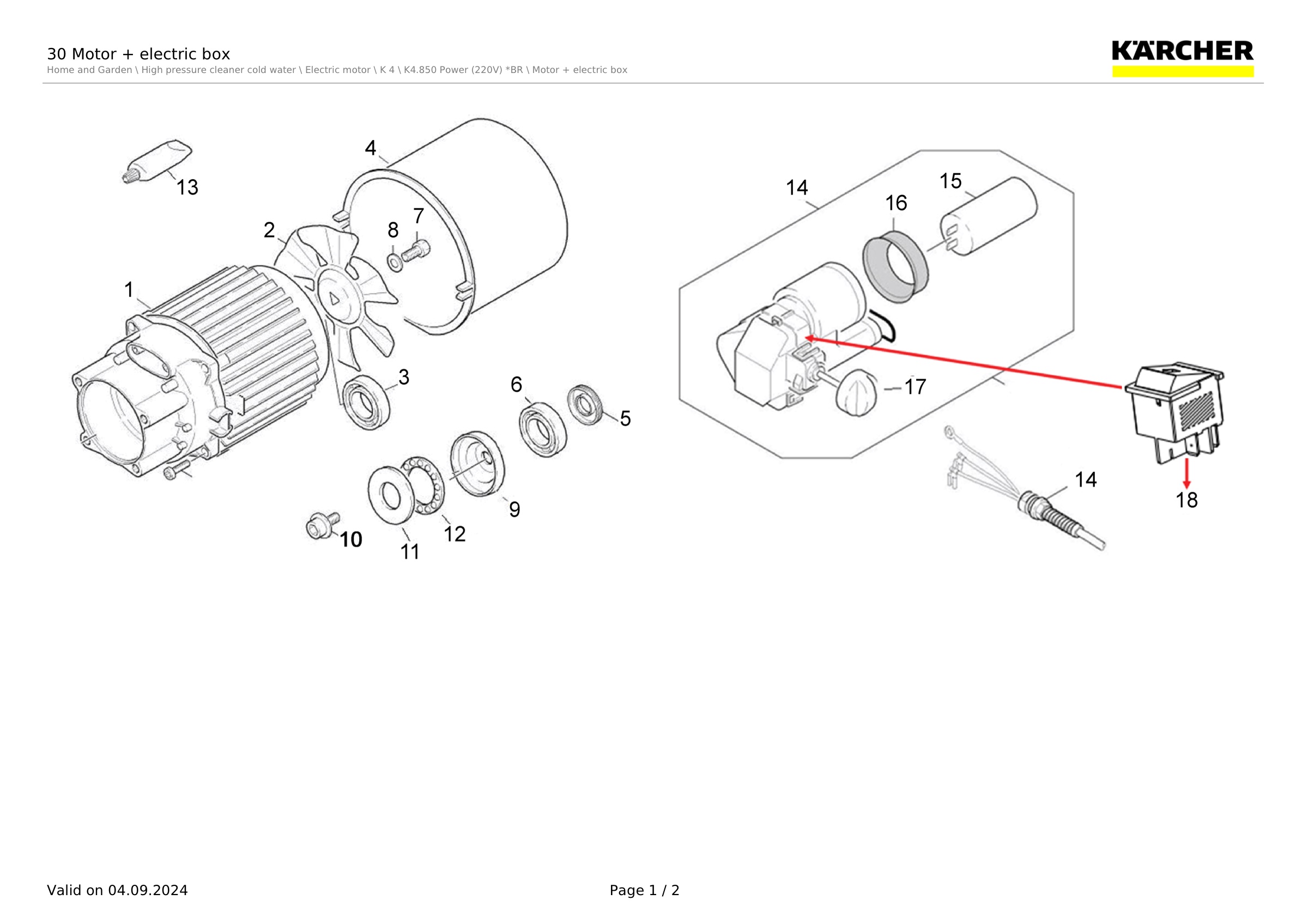 30 Motor + electric box