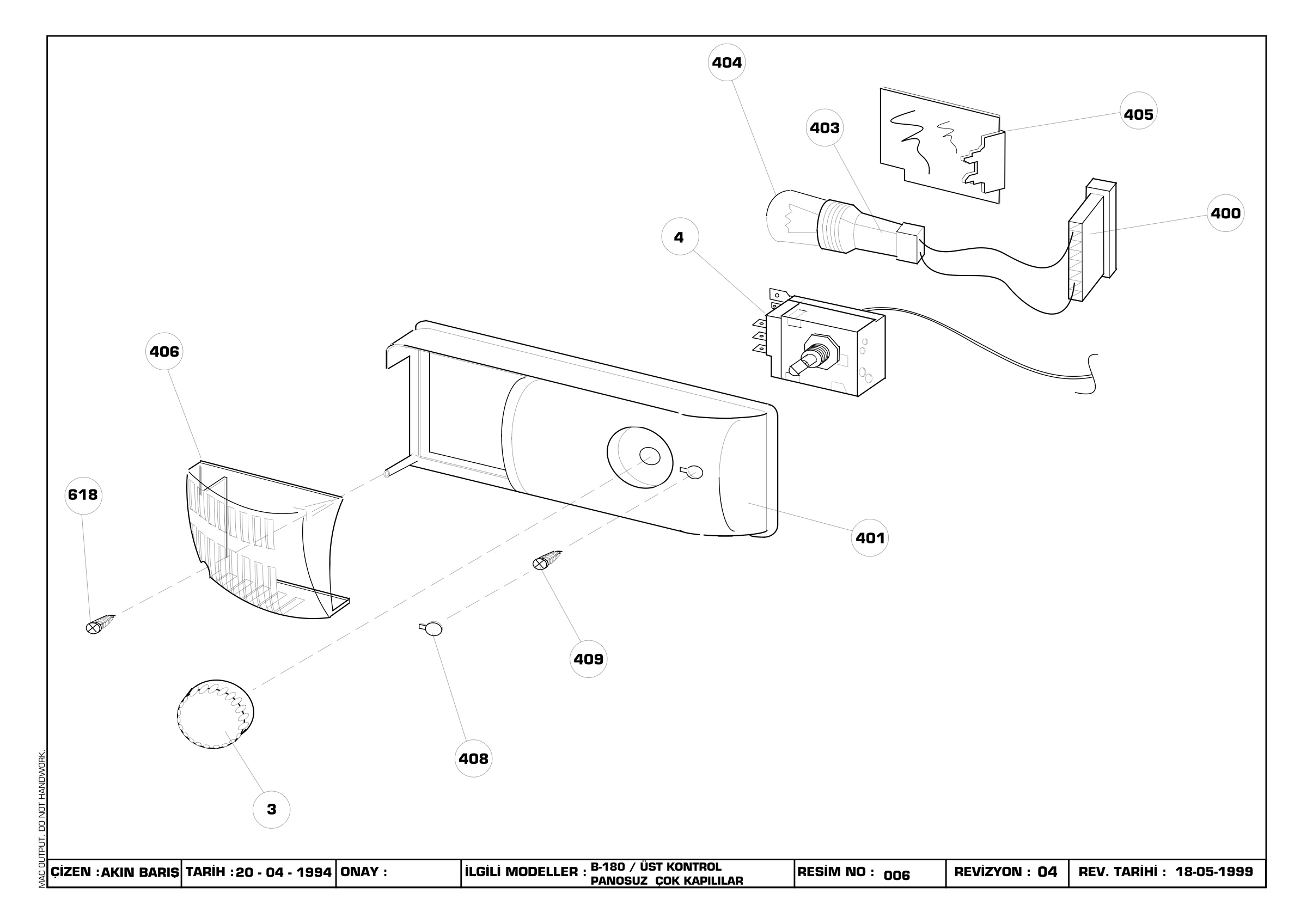 LAMP/THERM BOX ASSY'
