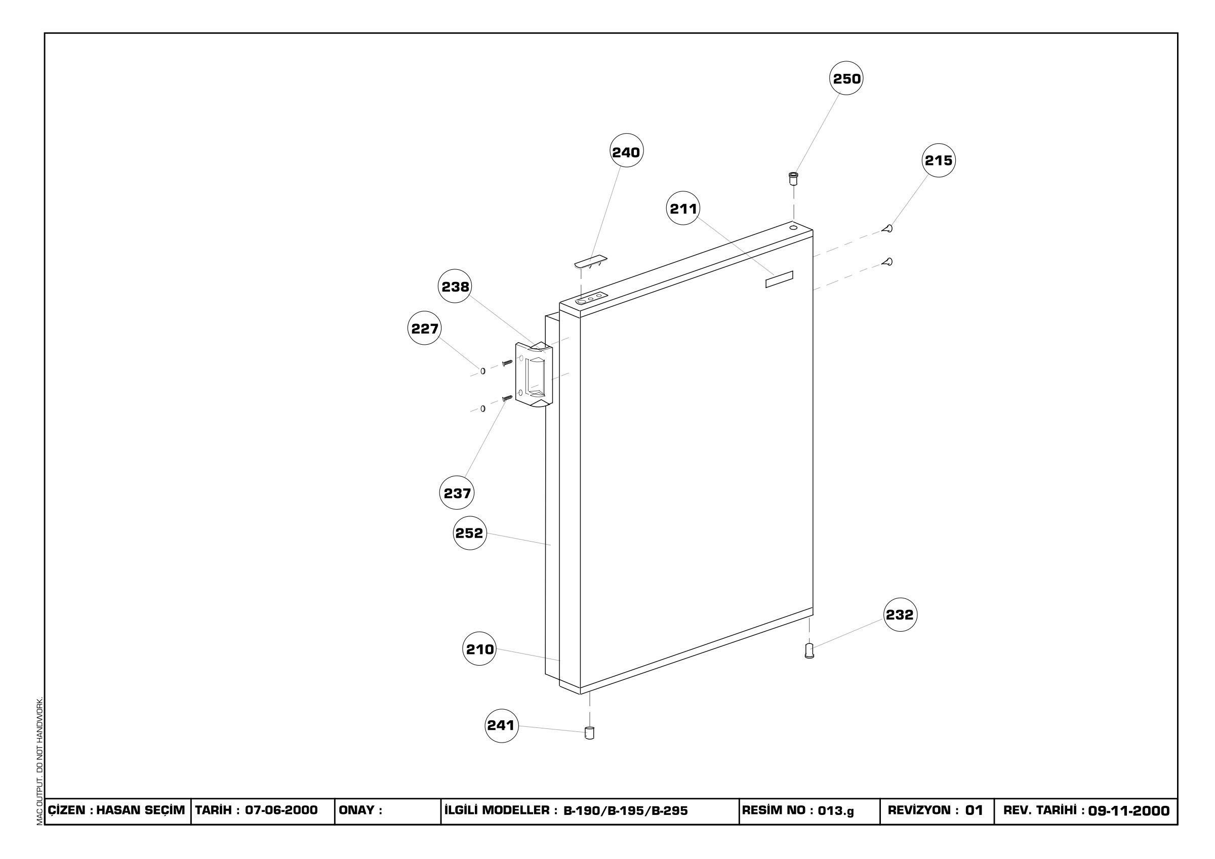 DOOR ASSY (B-295 FSE)