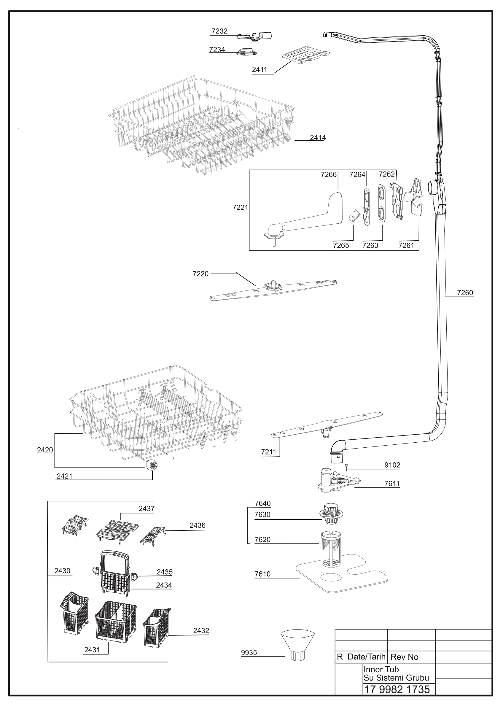 Lamona Dishwasher HJA8640 (7676483842) Spares