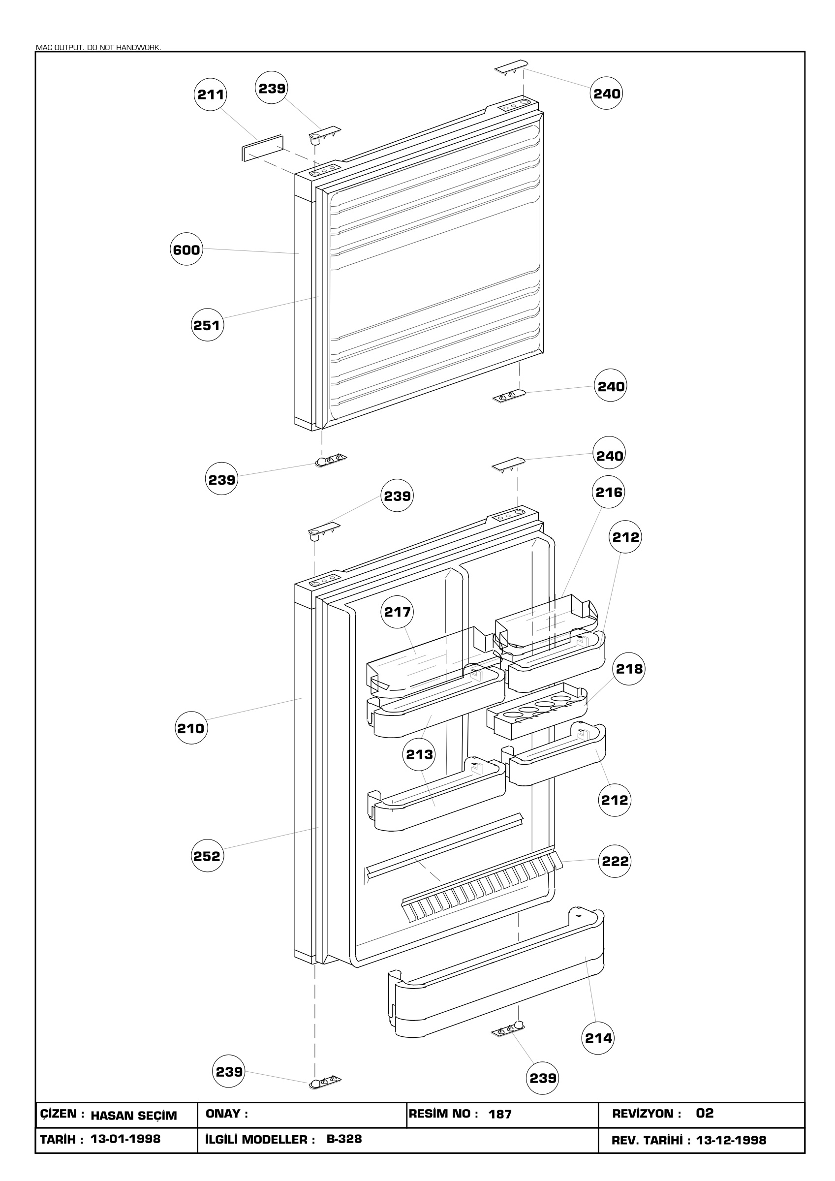 DOOR ASSEMBLY (B-328)