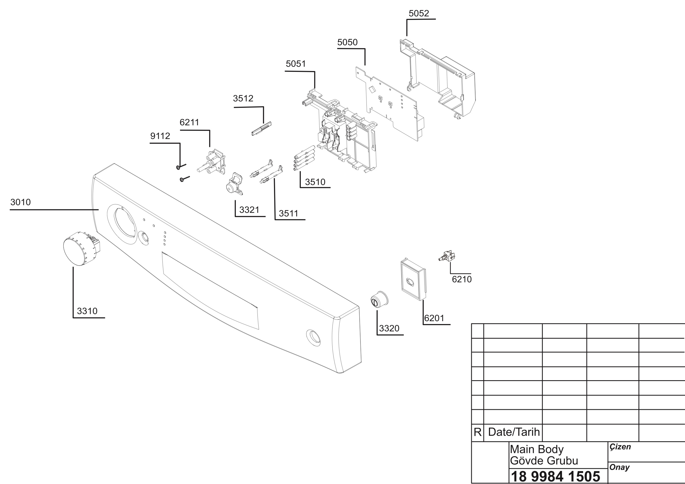 EXPLODED VIEW (PANEL GROUP)