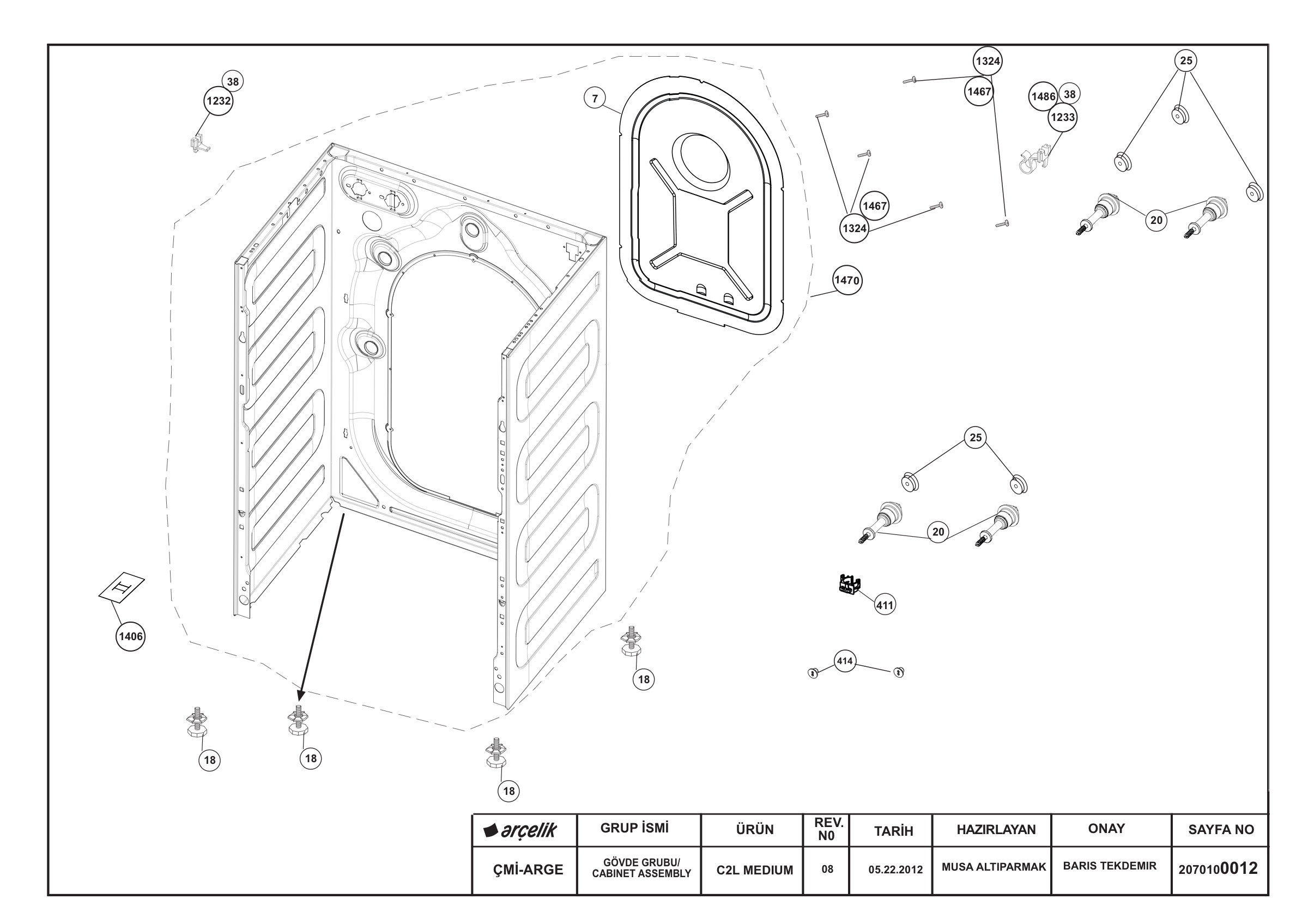 CABINET ASSEMBLY REV -08