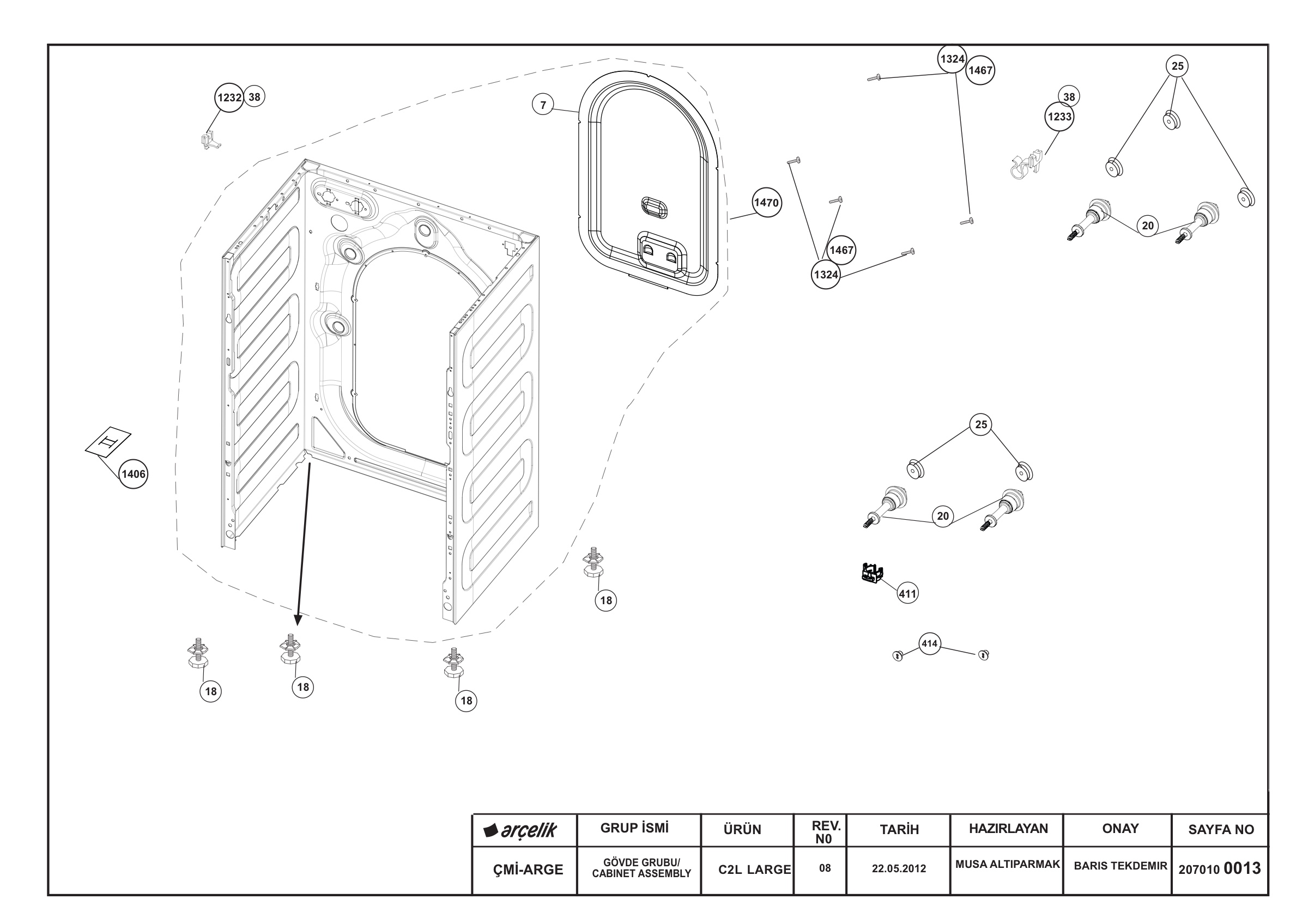 CABINET ASSEMBLY REV-08